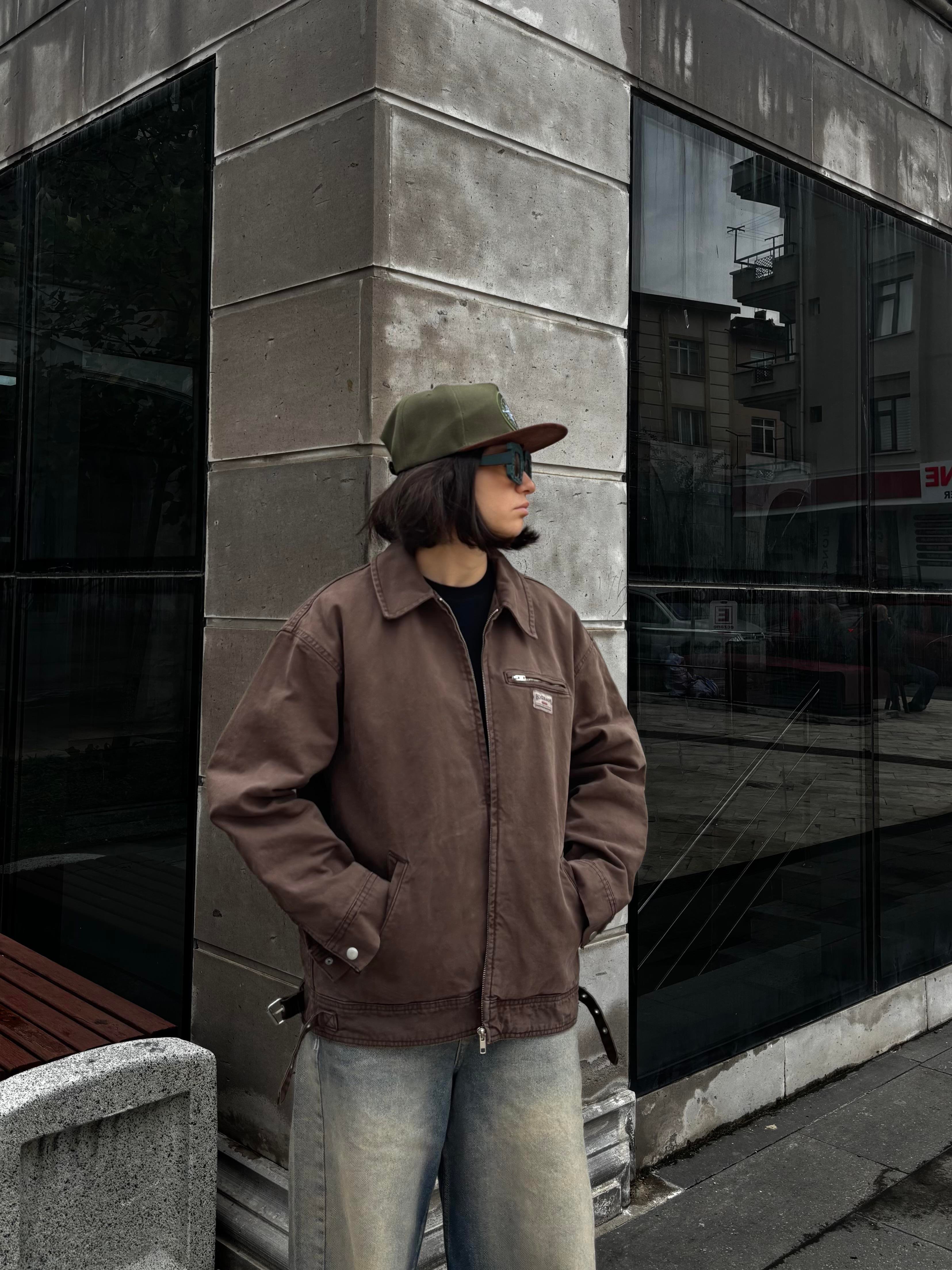 Premium Brown Dex Luca Workwear Jacket