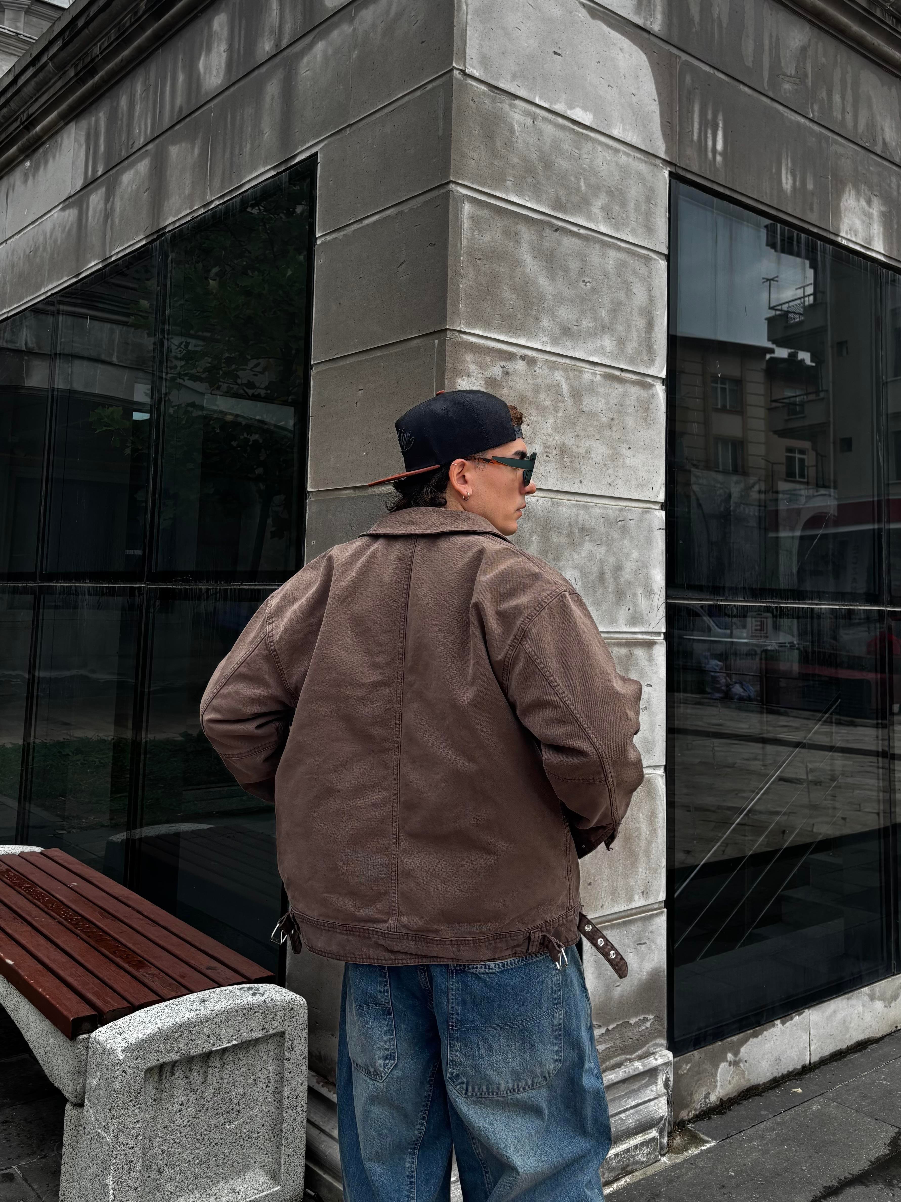 Premium Brown Dex Luca Workwear Jacket