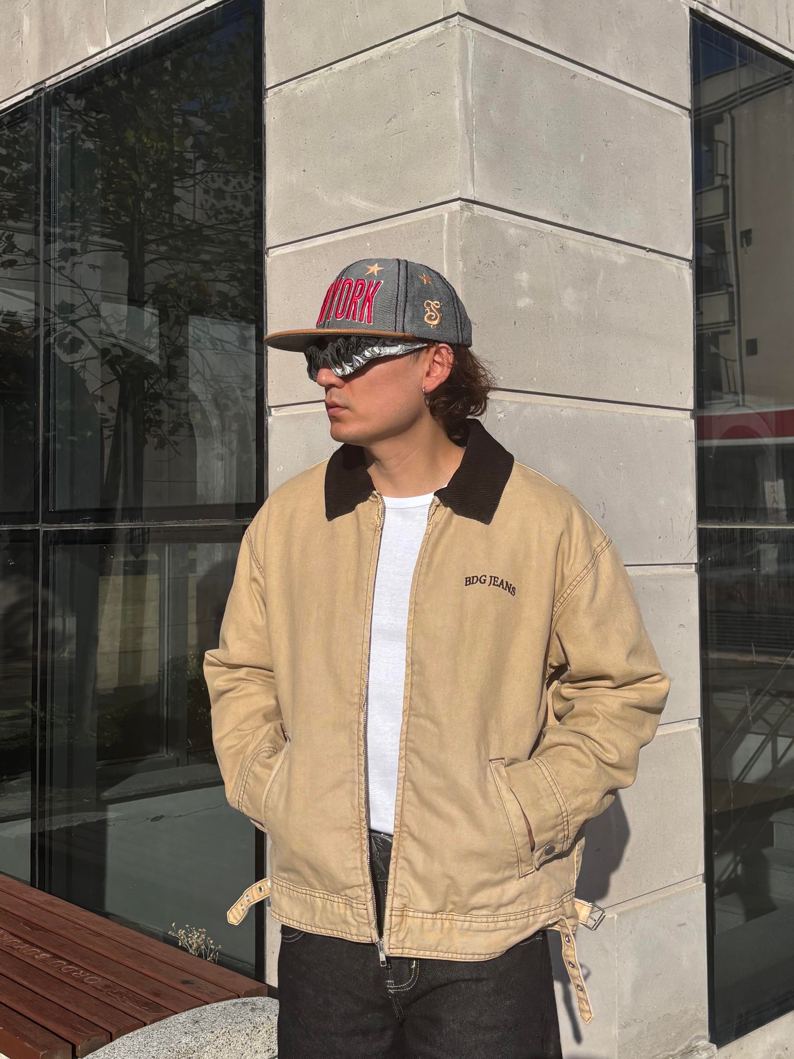 Premium Camel Dex Detroit Borg-Lined Workwear Jacket