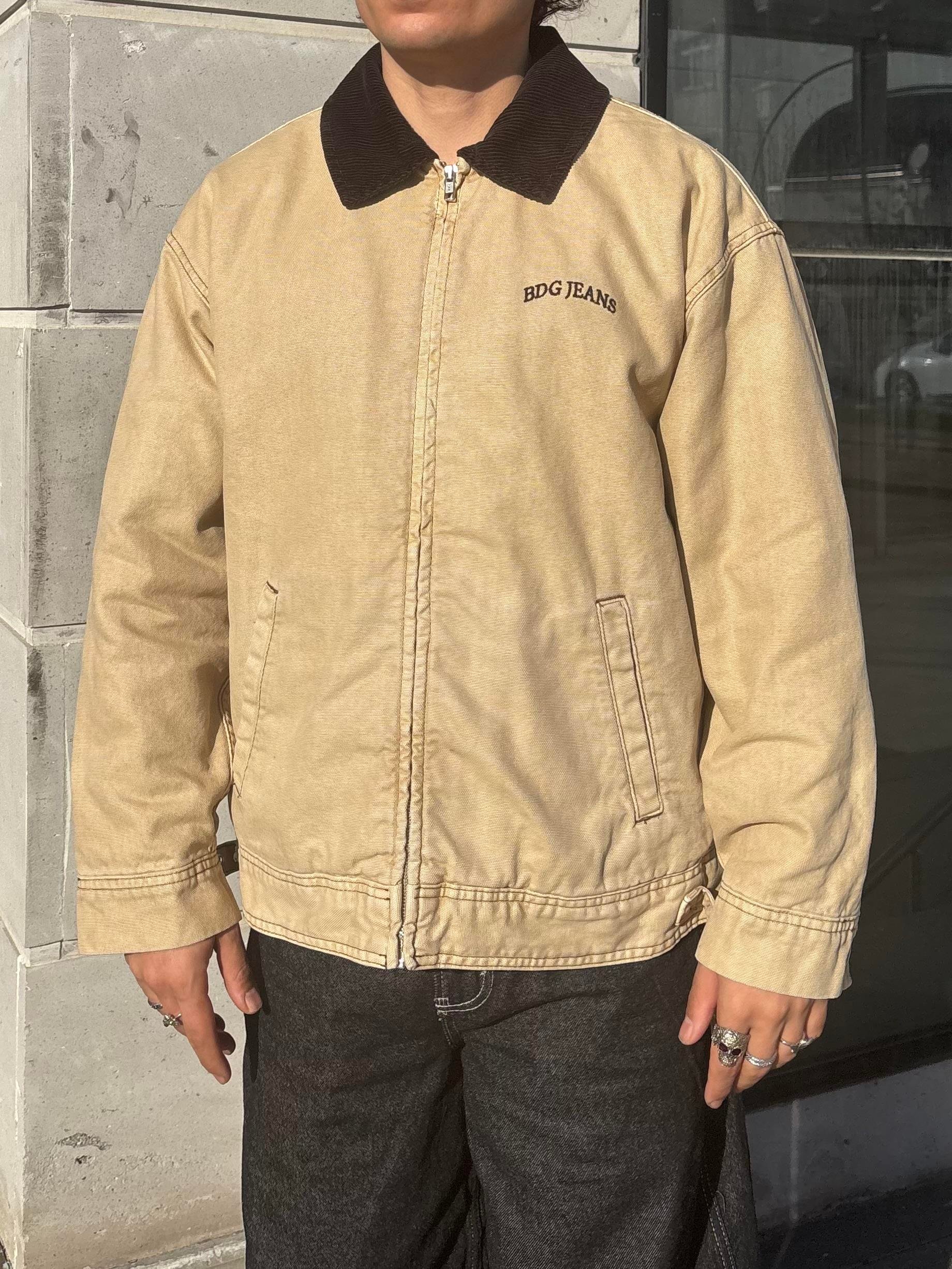 Premium Camel Dex Detroit Borg-Lined Workwear Jacket