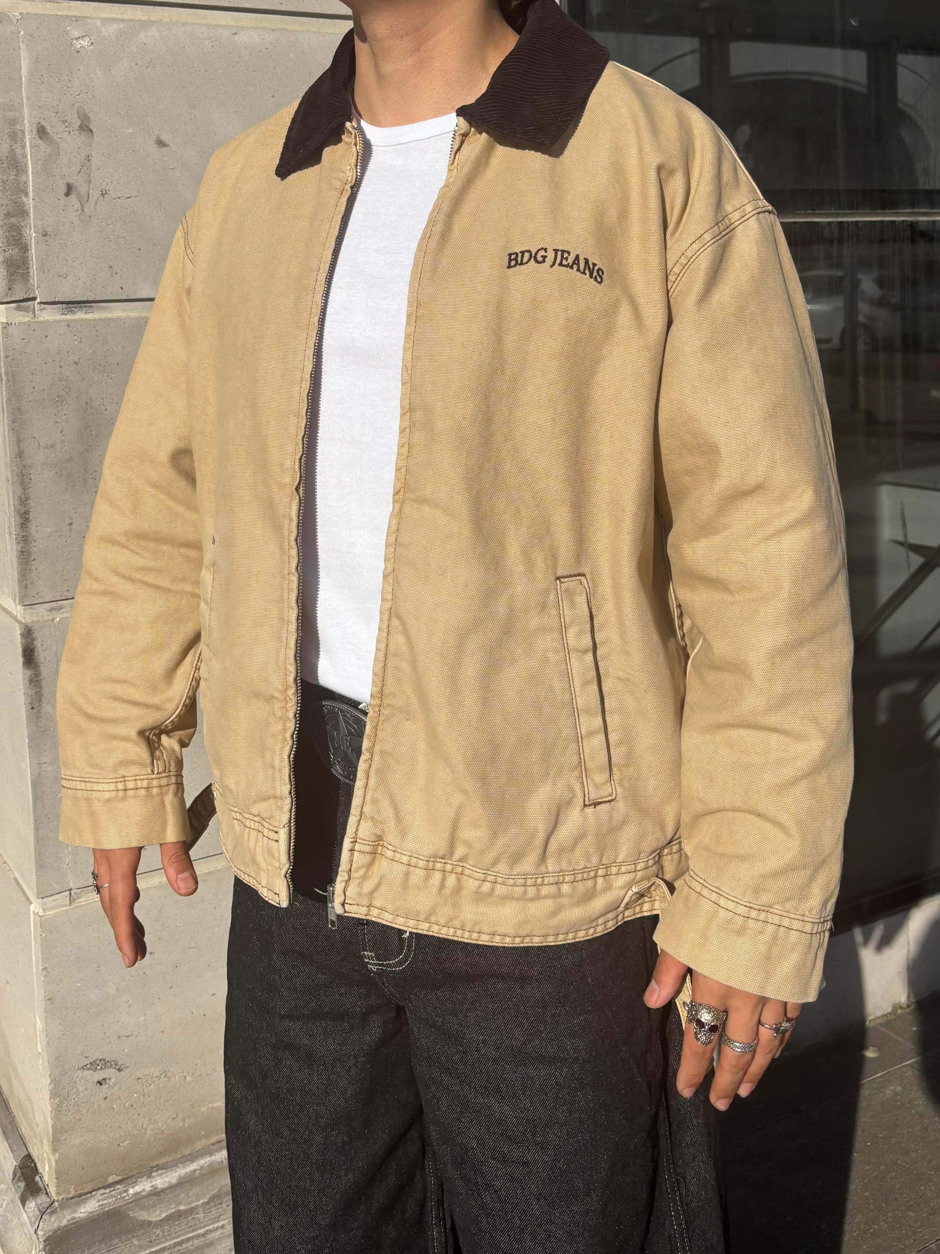 Premium Camel Dex Detroit Borg-Lined Workwear Jacket