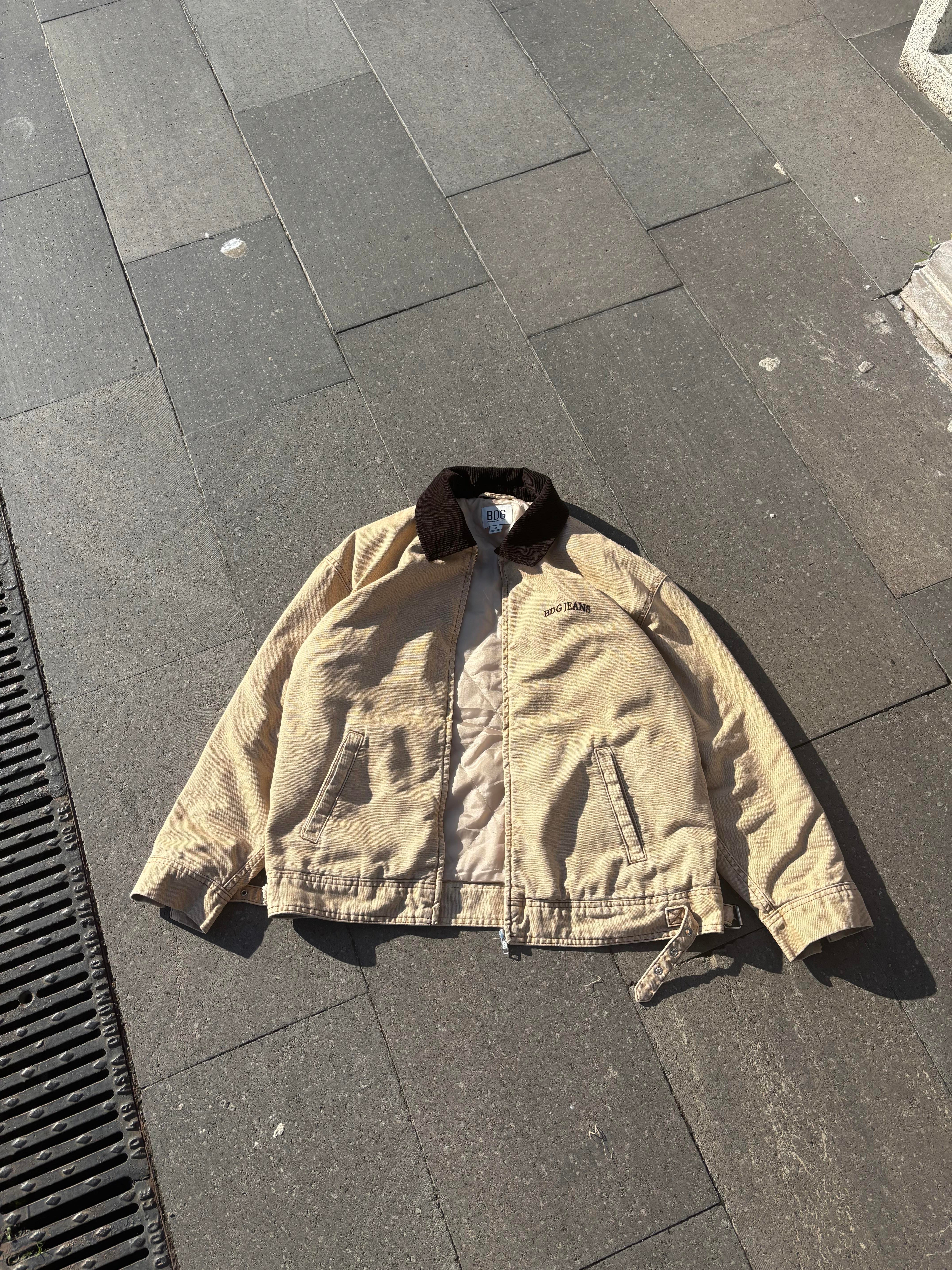 Premium Camel Dex Detroit Borg-Lined Workwear Jacket