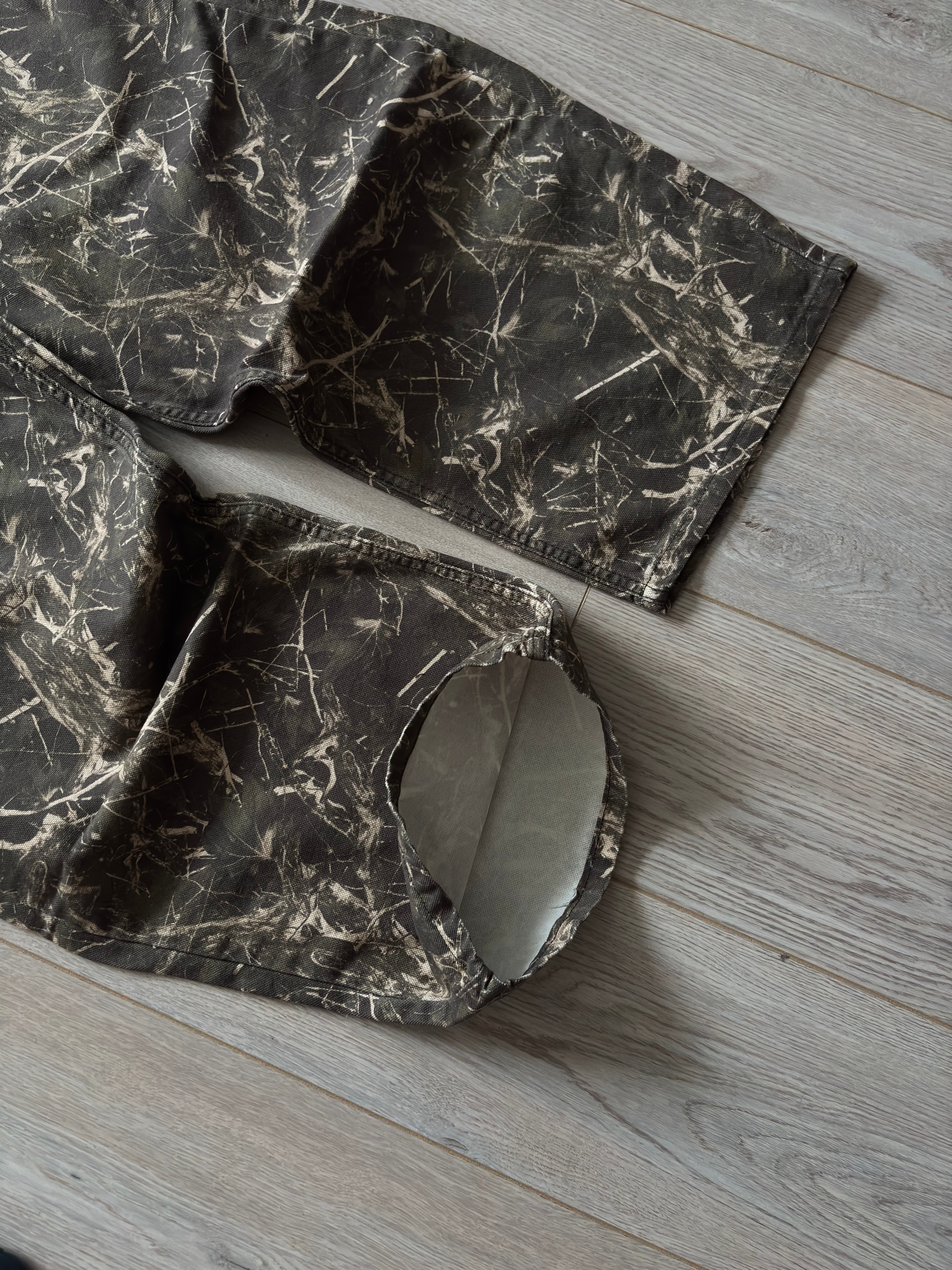 Premium Camouflage Buckle Back Ultra Baggy Jeans