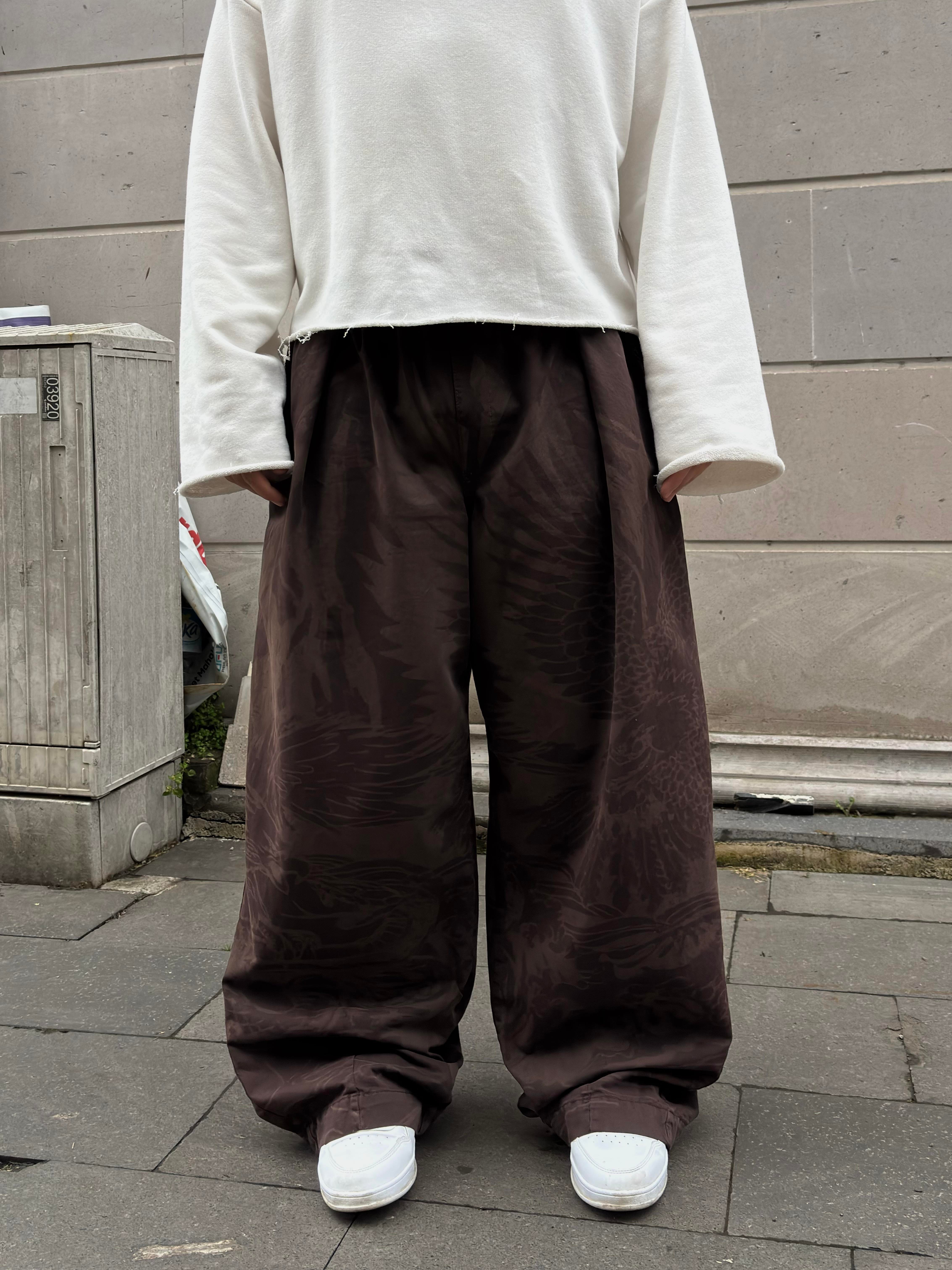 Premium  Chocolate Bobbi Eagle Cocoon Pants