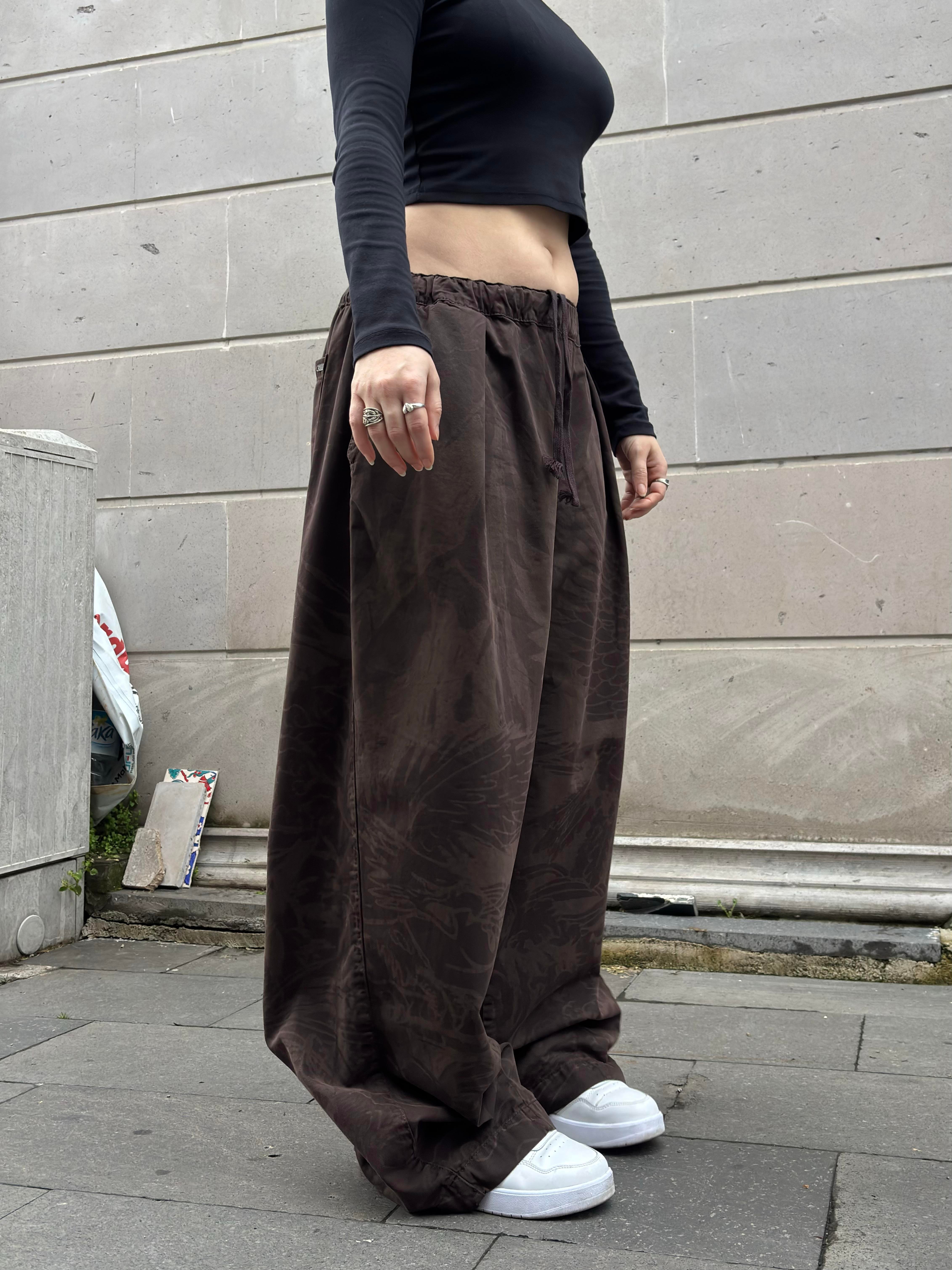Premium  Chocolate Bobbi Eagle Cocoon Pants
