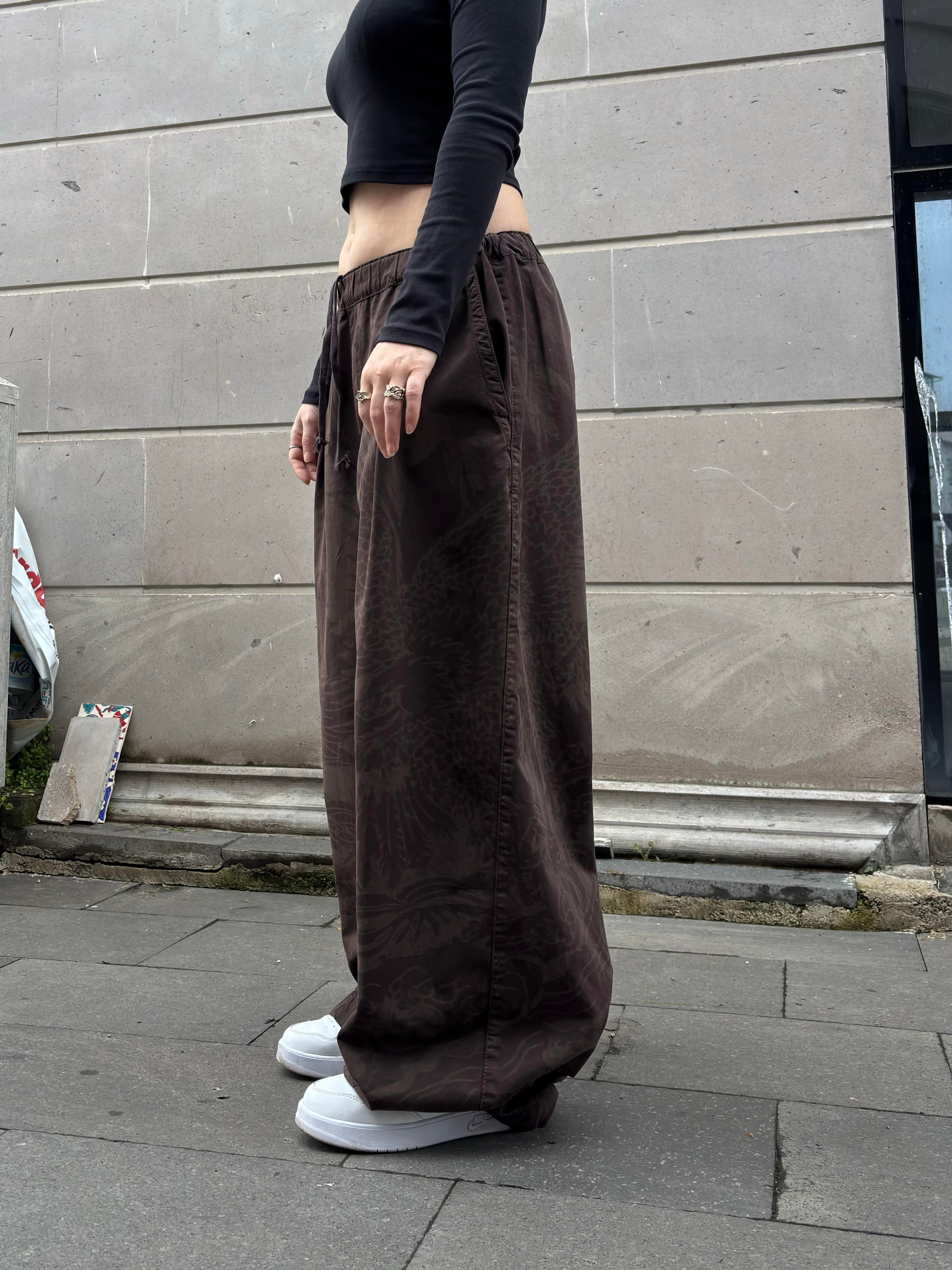 Premium  Chocolate Bobbi Eagle Cocoon Pants