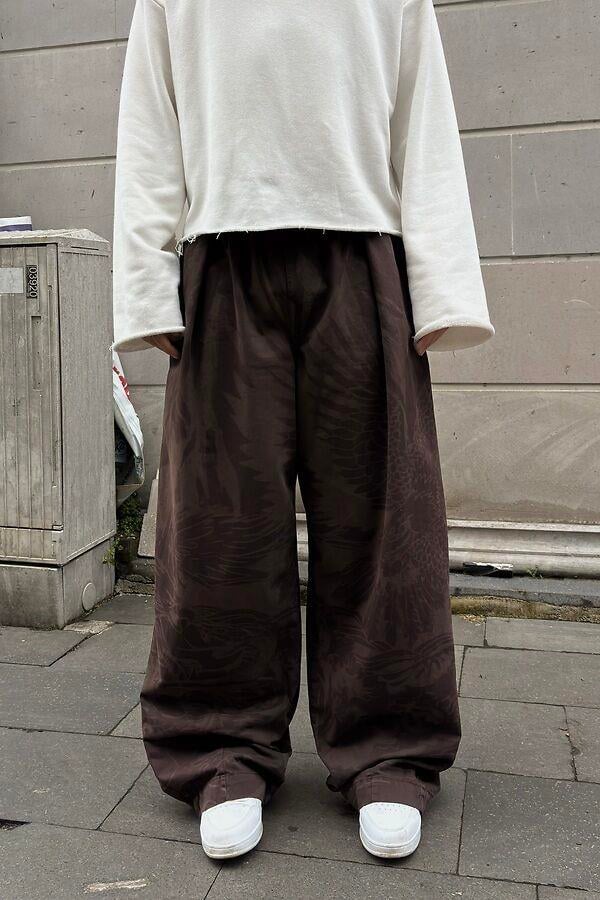 Premium  Chocolate Bobbi Eagle Cocoon Pants