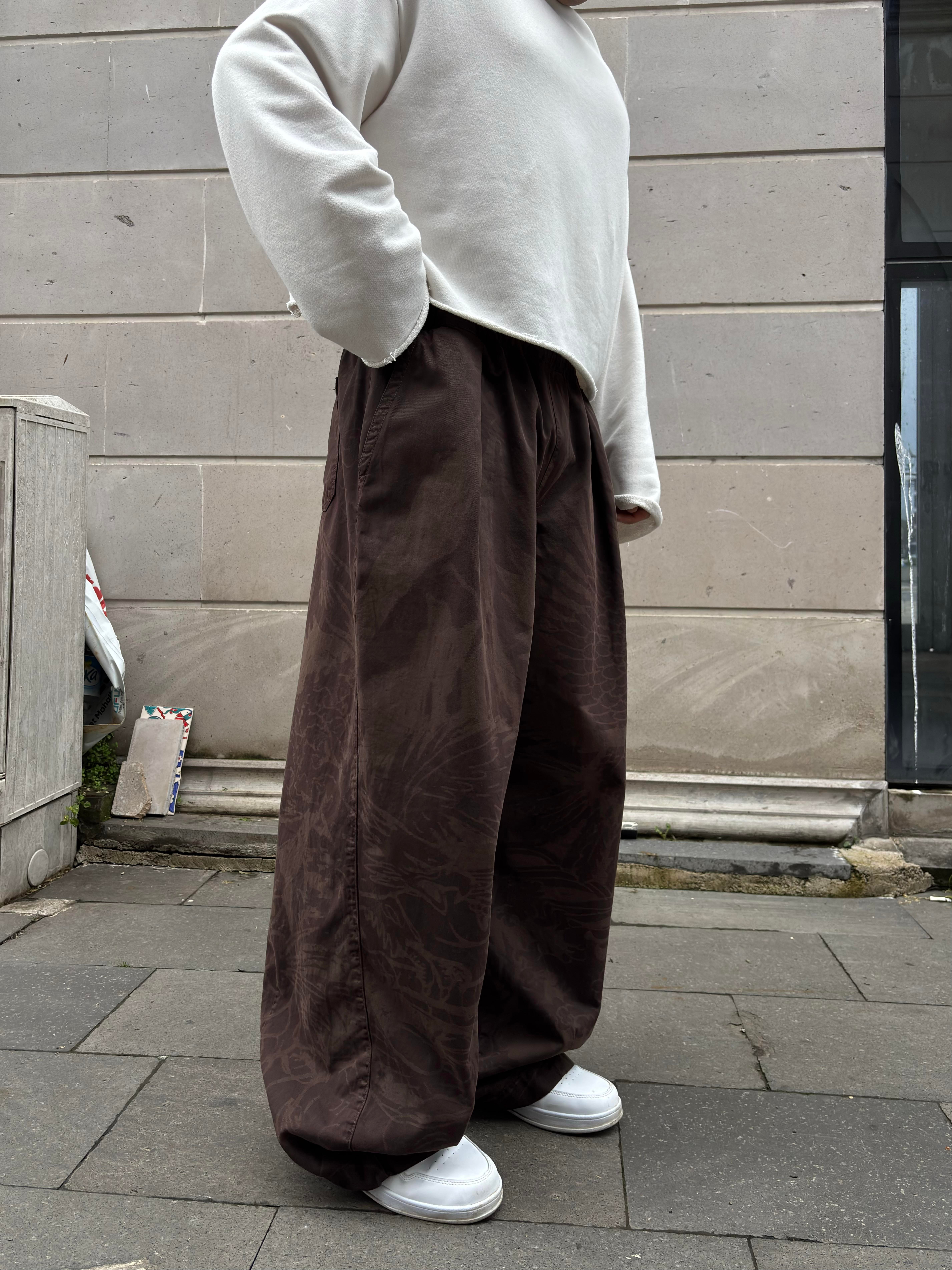 Premium  Chocolate Bobbi Eagle Cocoon Pants