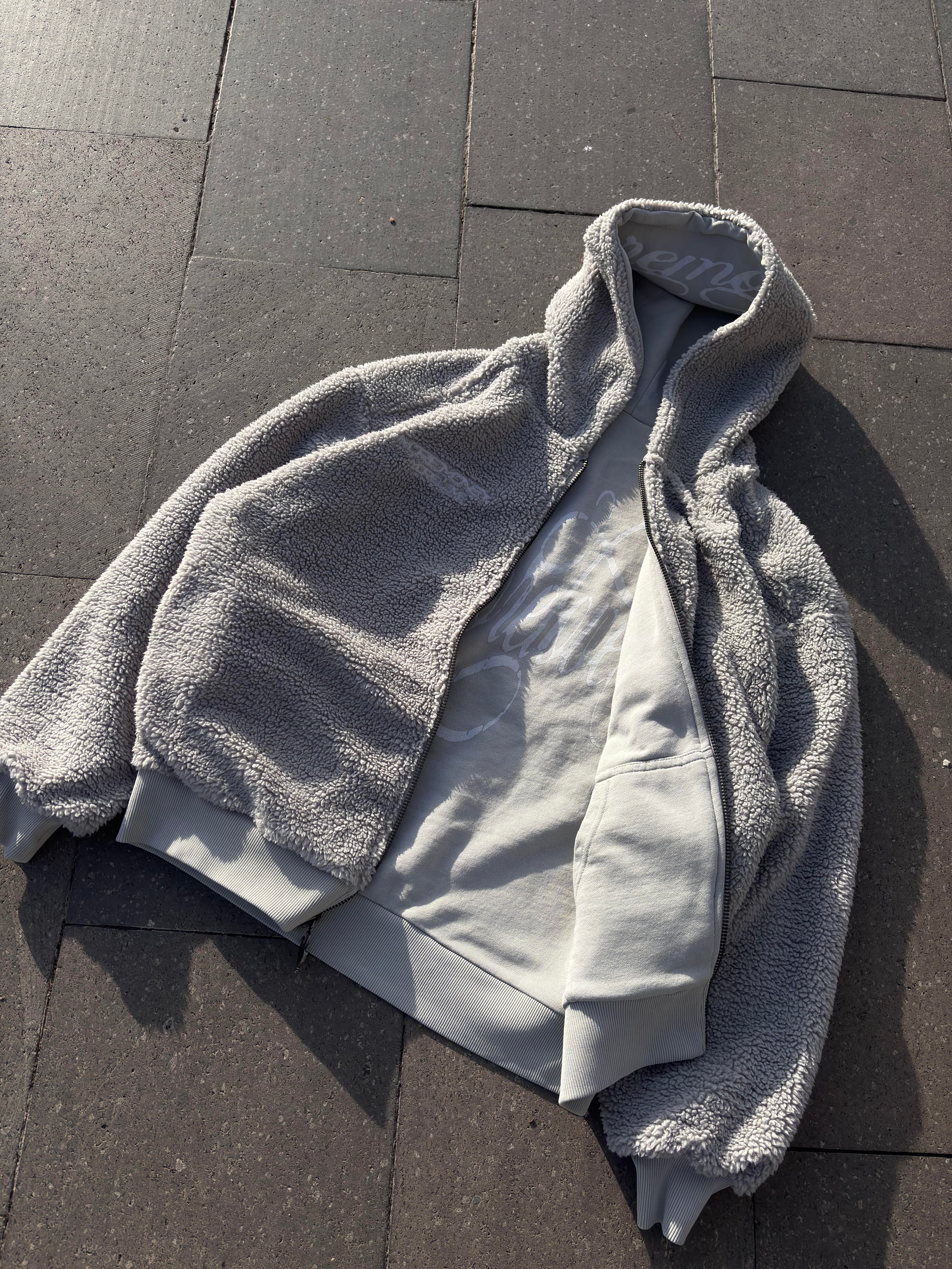 Premium Çift Taraflı Nakışlı Zip Hoodie
