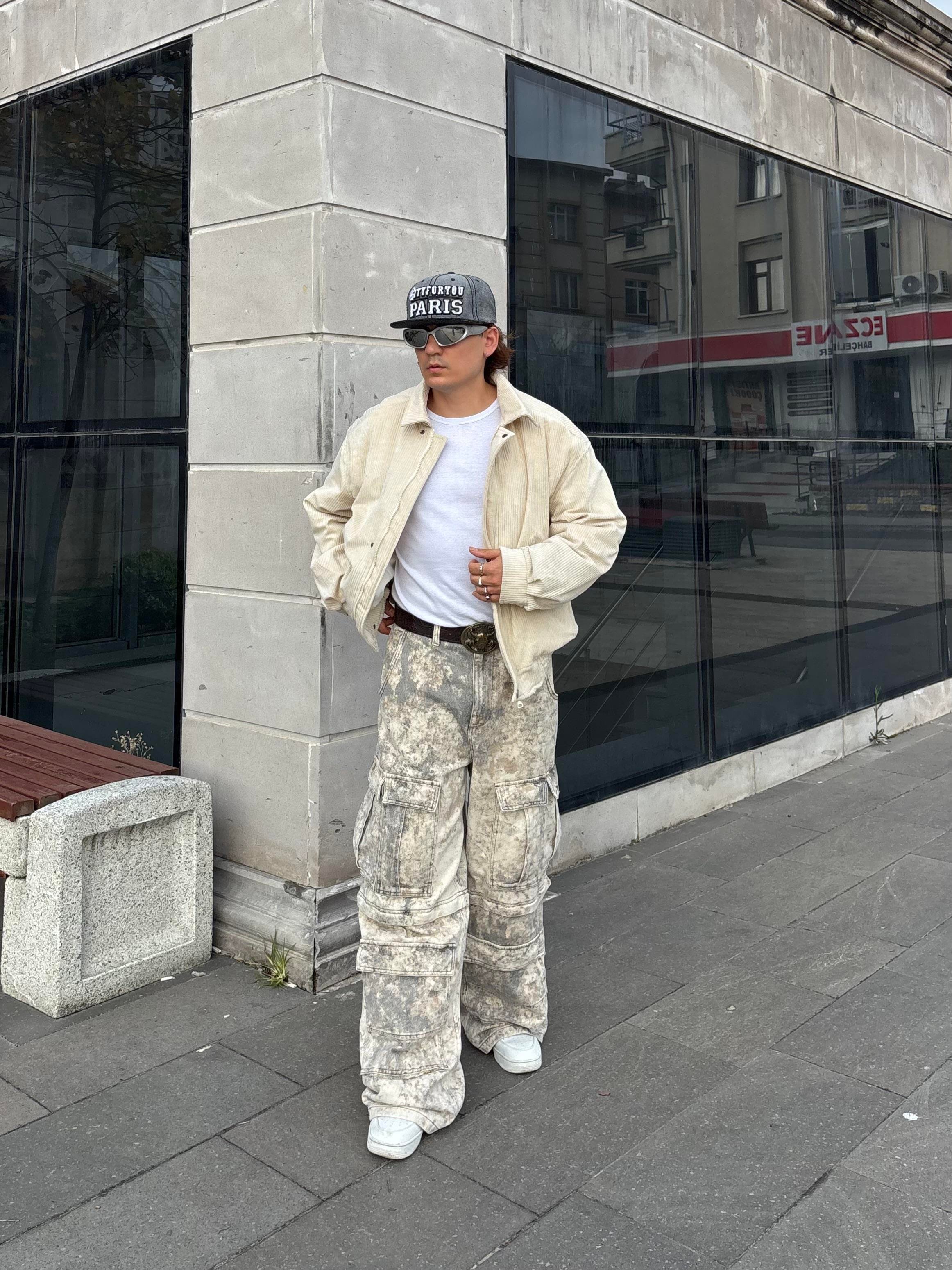 Premium Cream Tone Camouflage Multi Pocket Jorts/Pants 