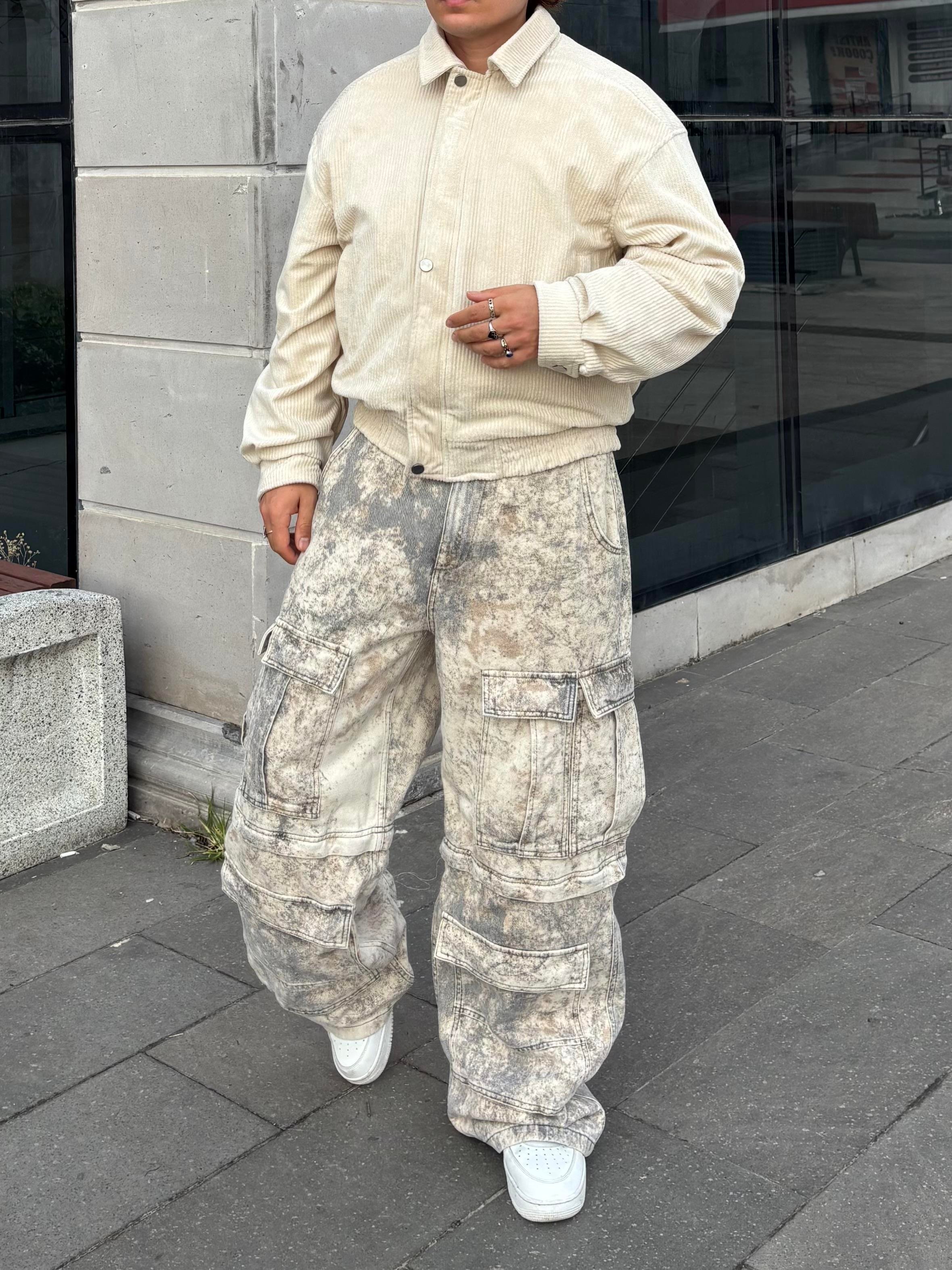 Premium Cream Tone Camouflage Multi Pocket Jorts/Pants 