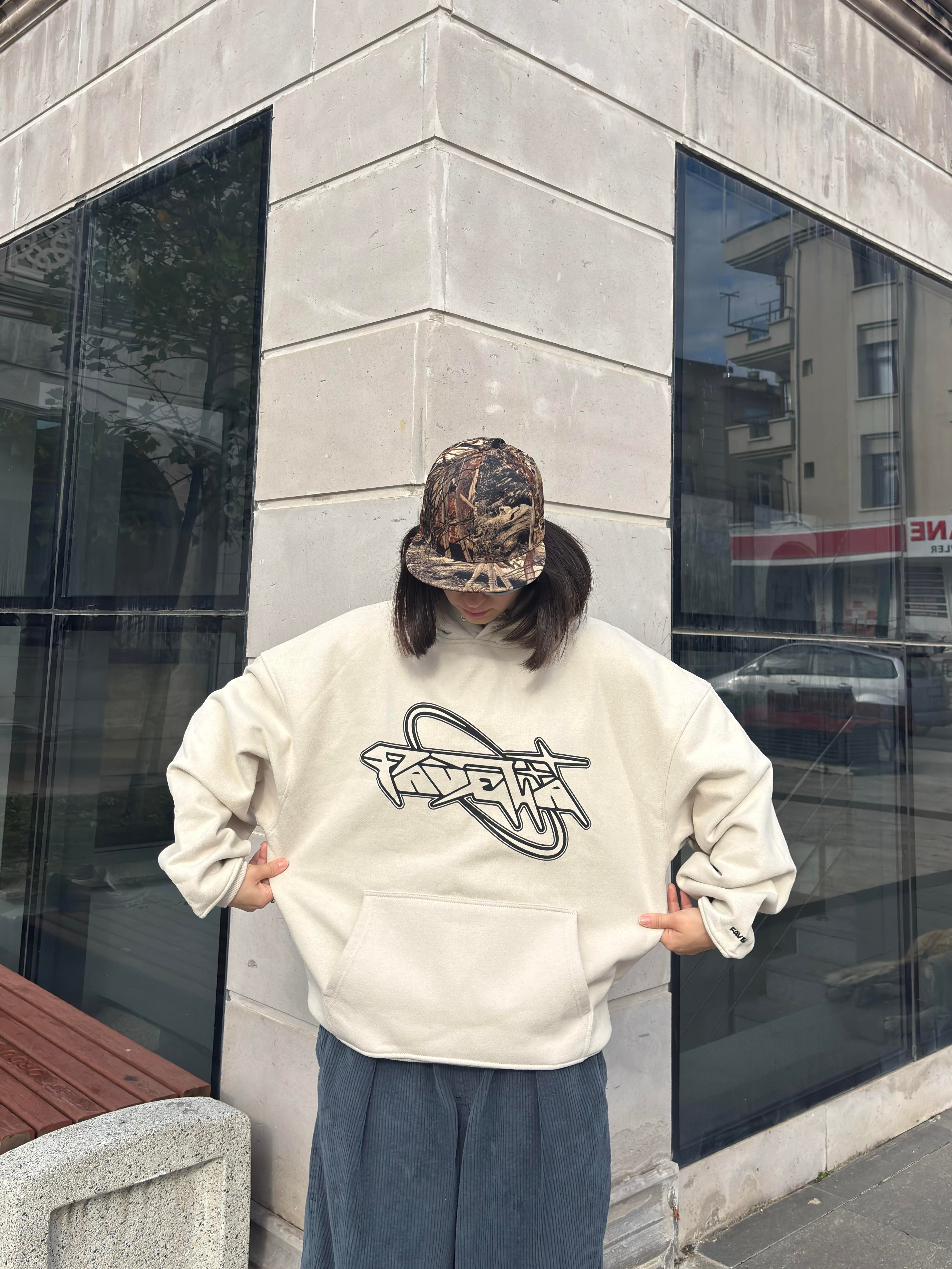 Premium Cream Tone Heavyweight  Hoodie