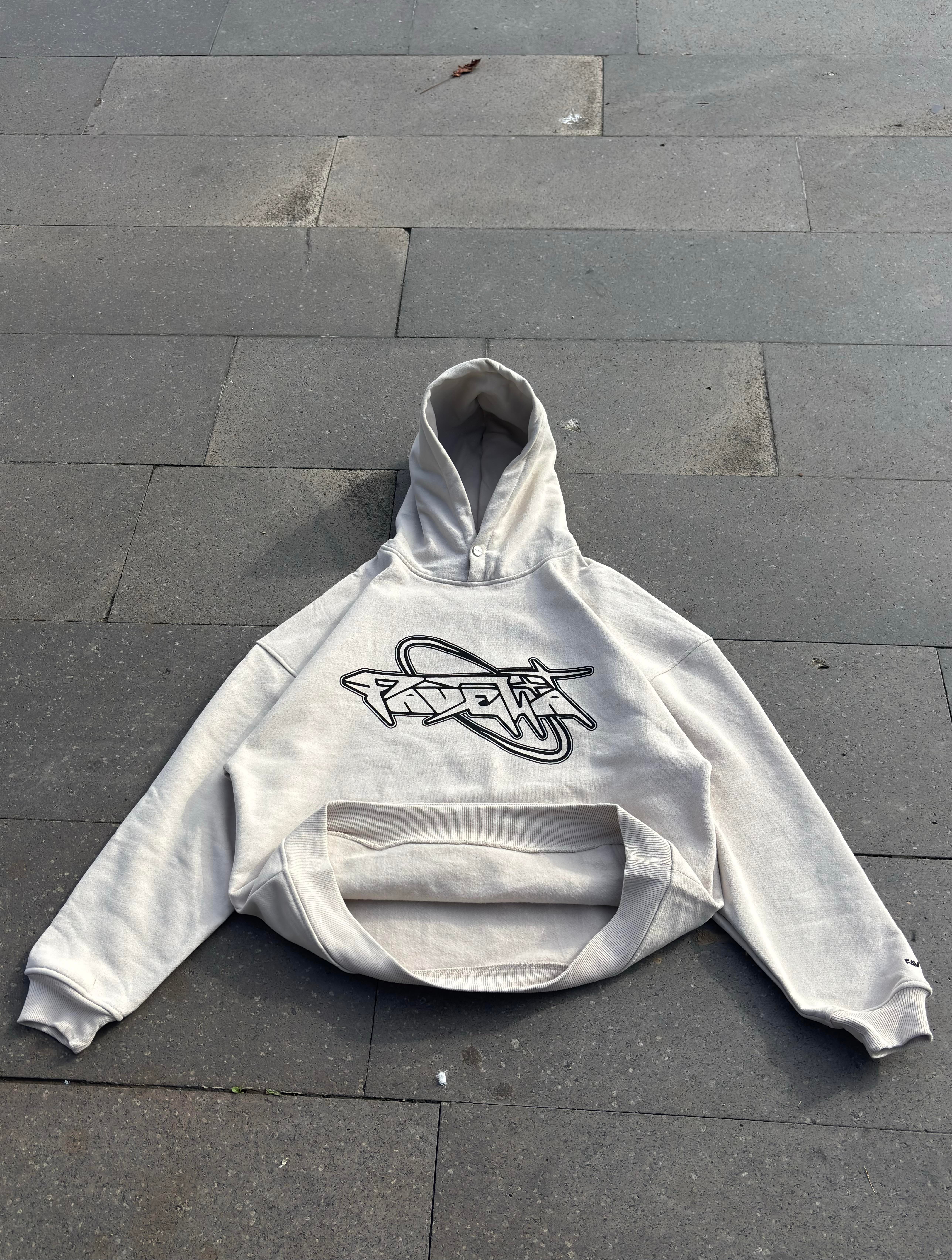 Premium Cream Tone Heavyweight  Hoodie