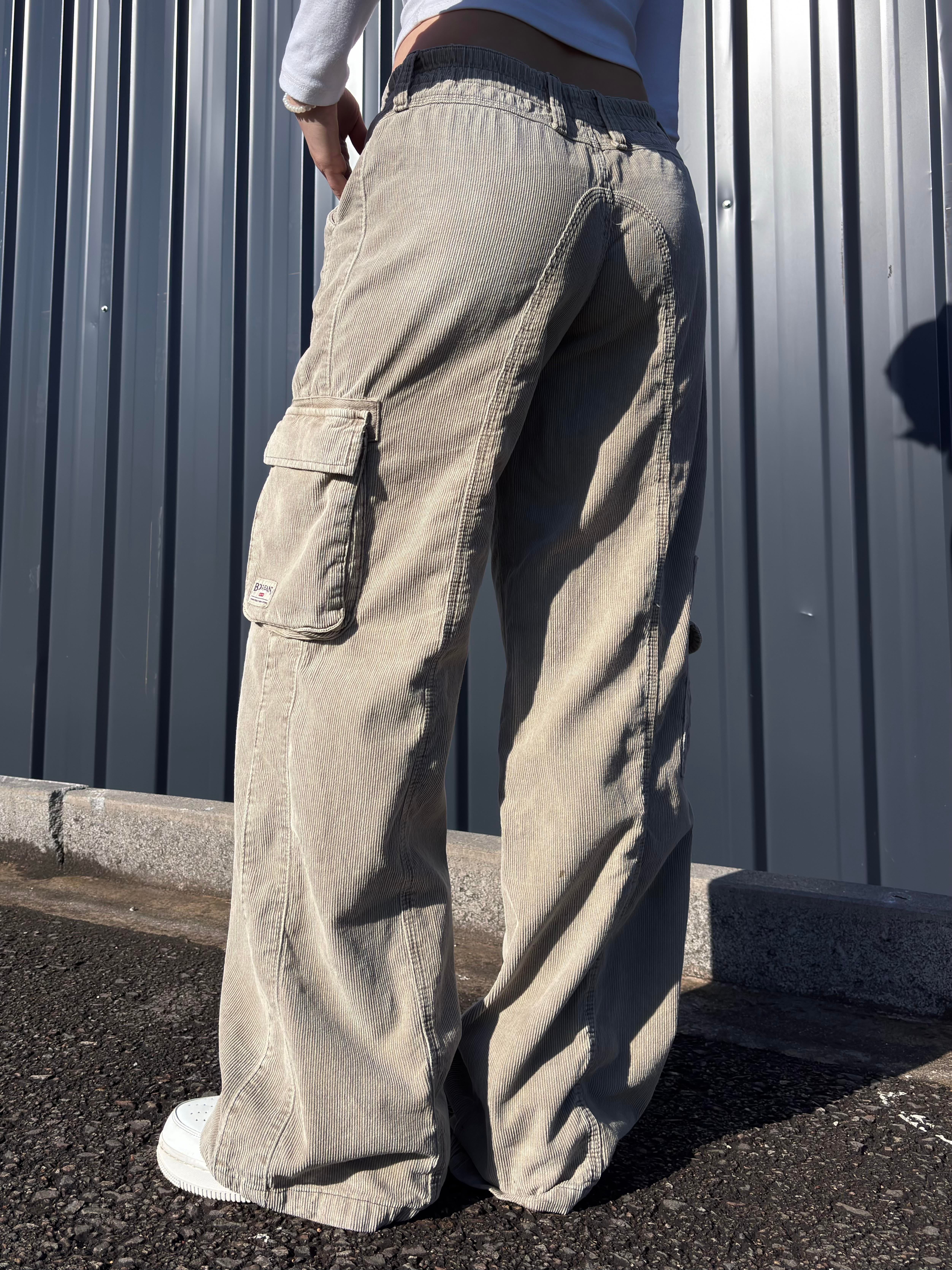 Premium Cyber Y2K Cargo Kadife Pants