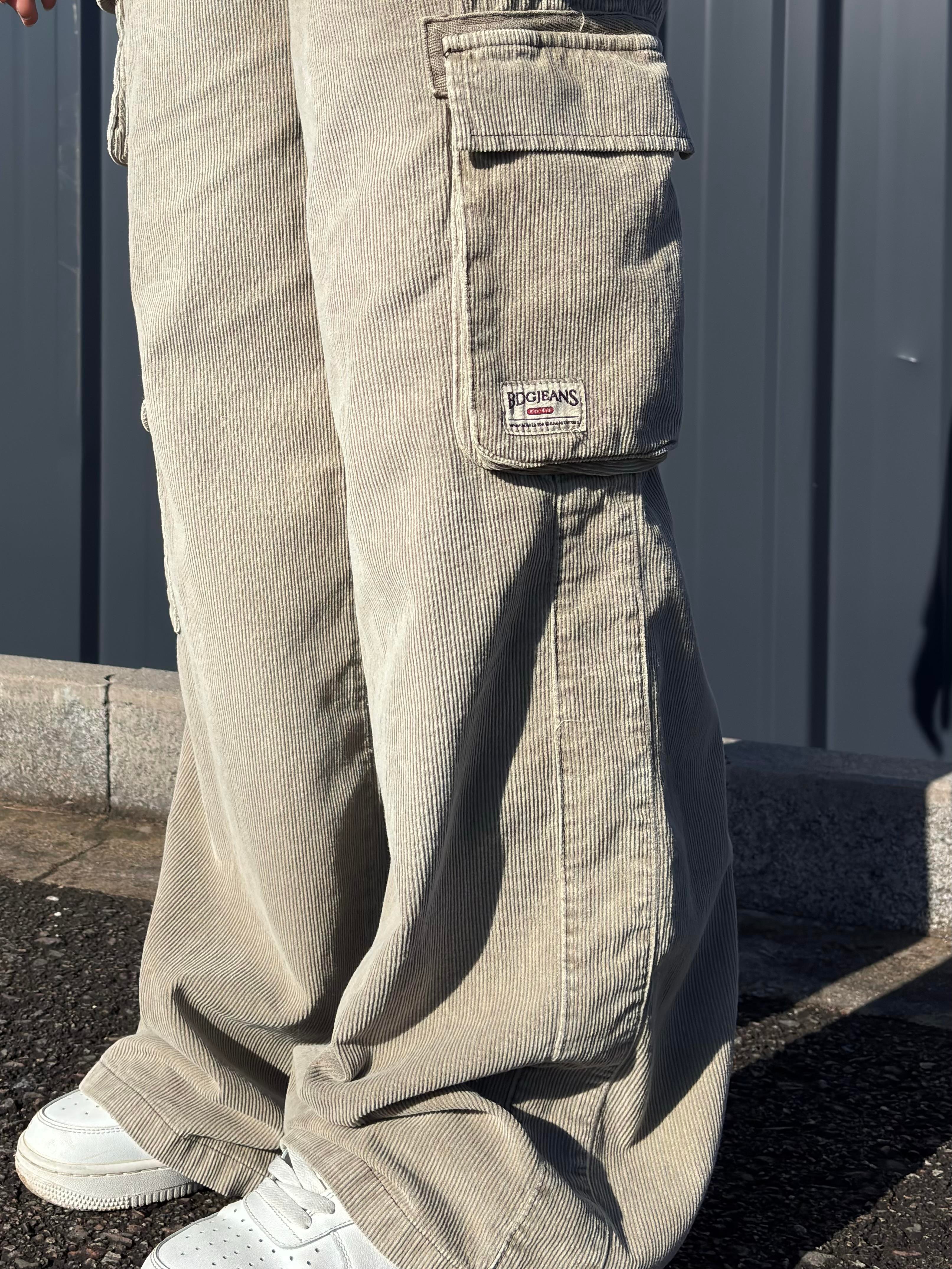 Premium Cyber Y2K Cargo Kadife Pants