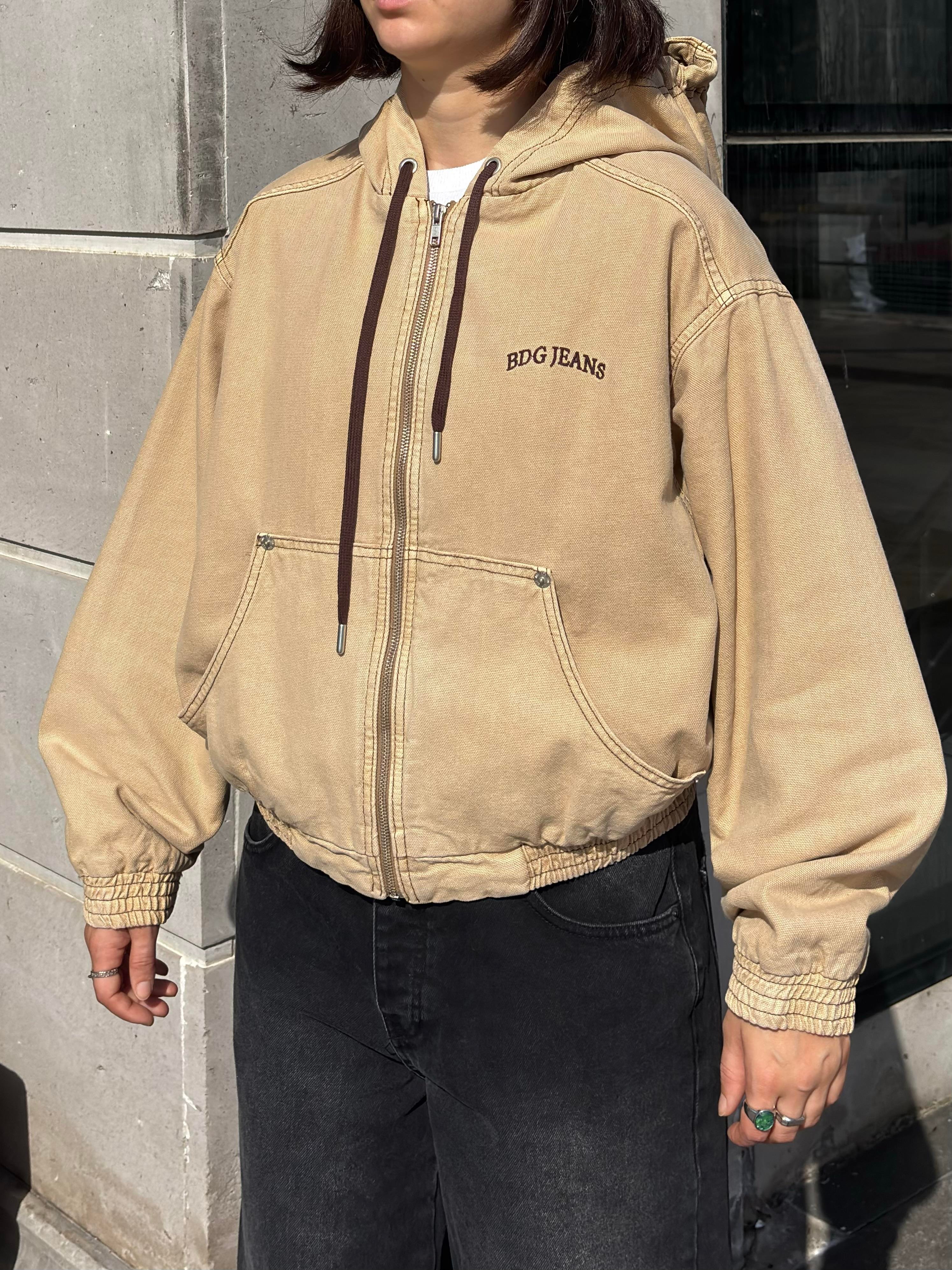 Premium Daria Giacca Cropped Canvas Jacket