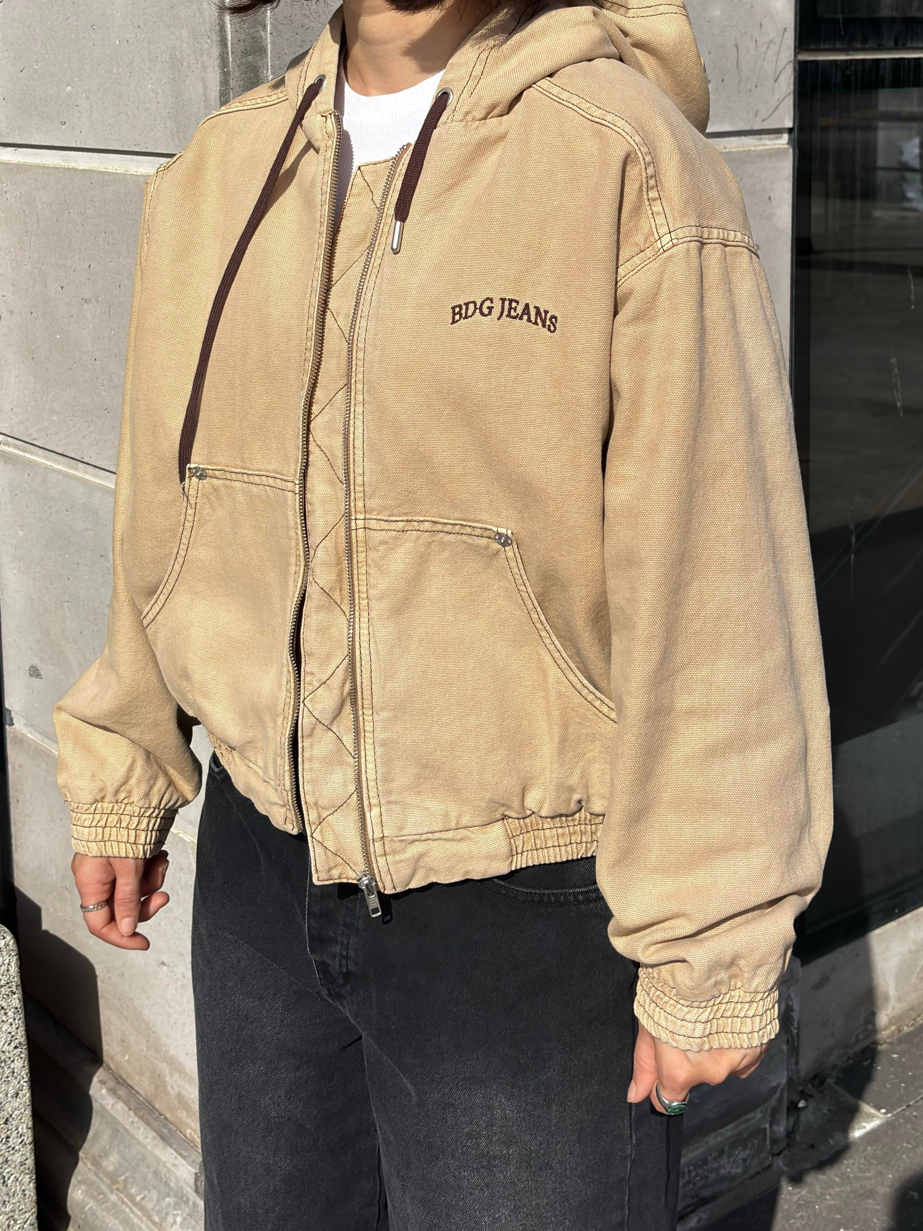 Premium Daria Giacca Cropped Canvas Jacket
