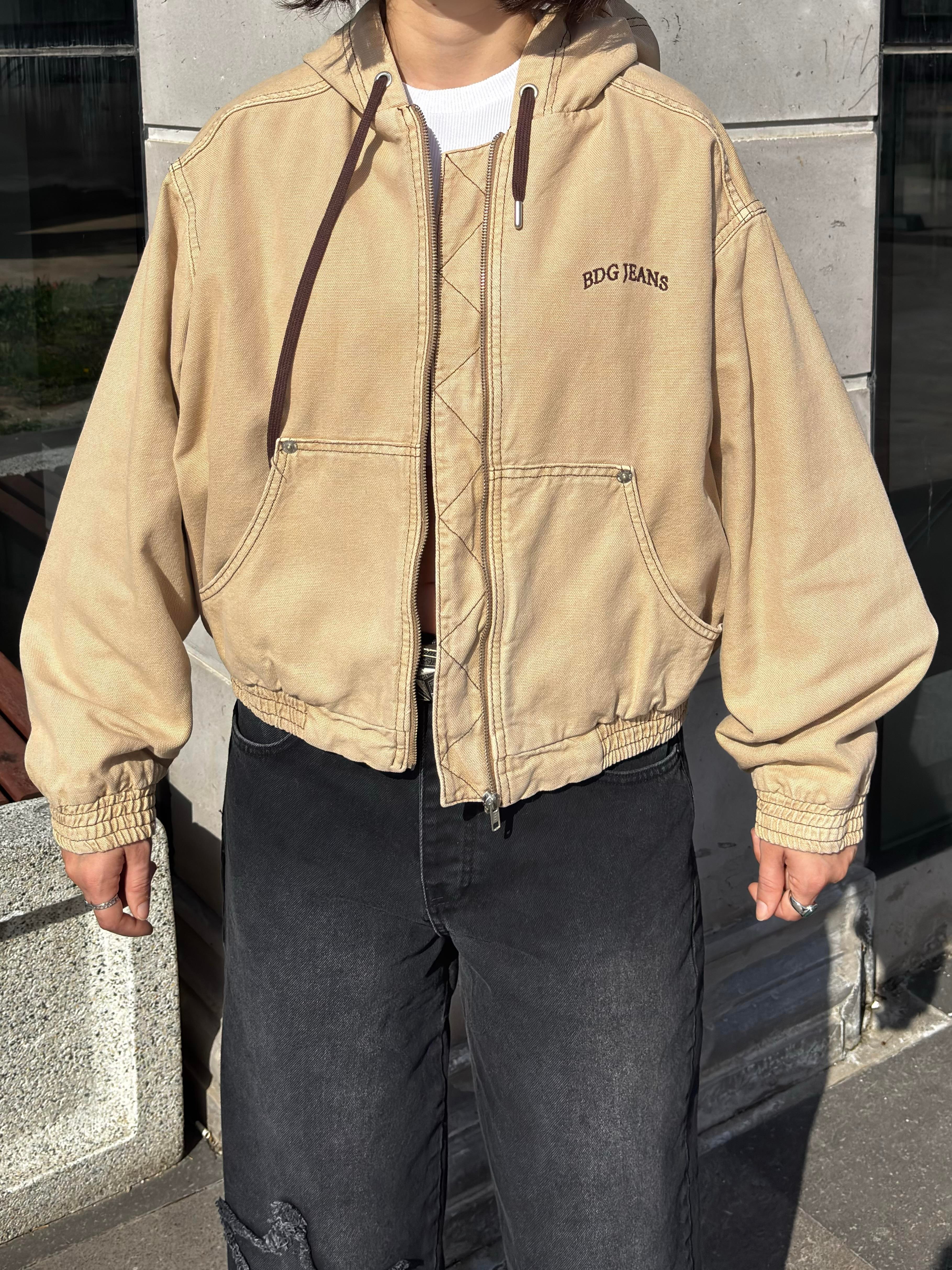 Premium Daria Giacca Cropped Canvas Jacket