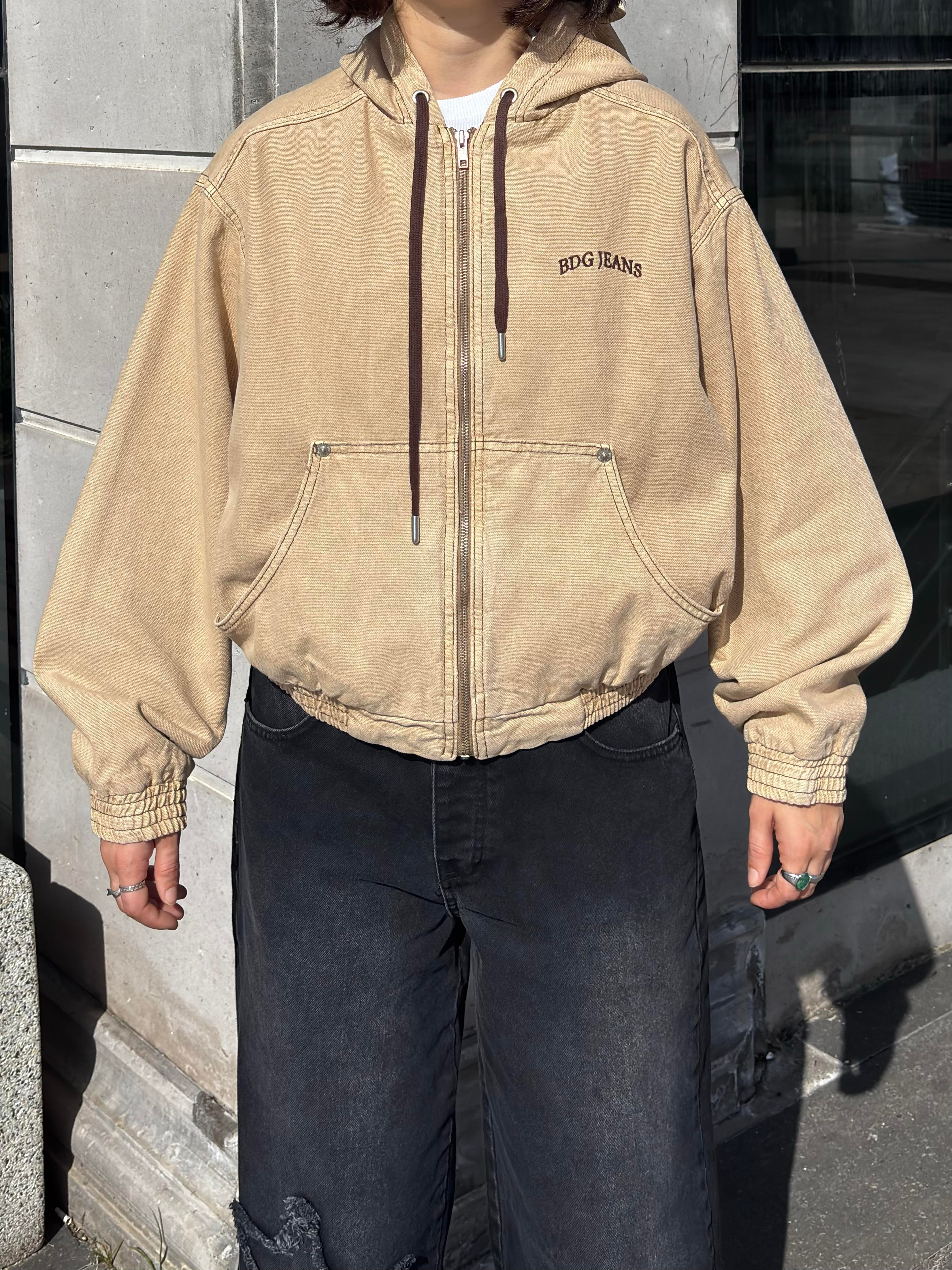 Premium Daria Giacca Cropped Canvas Jacket