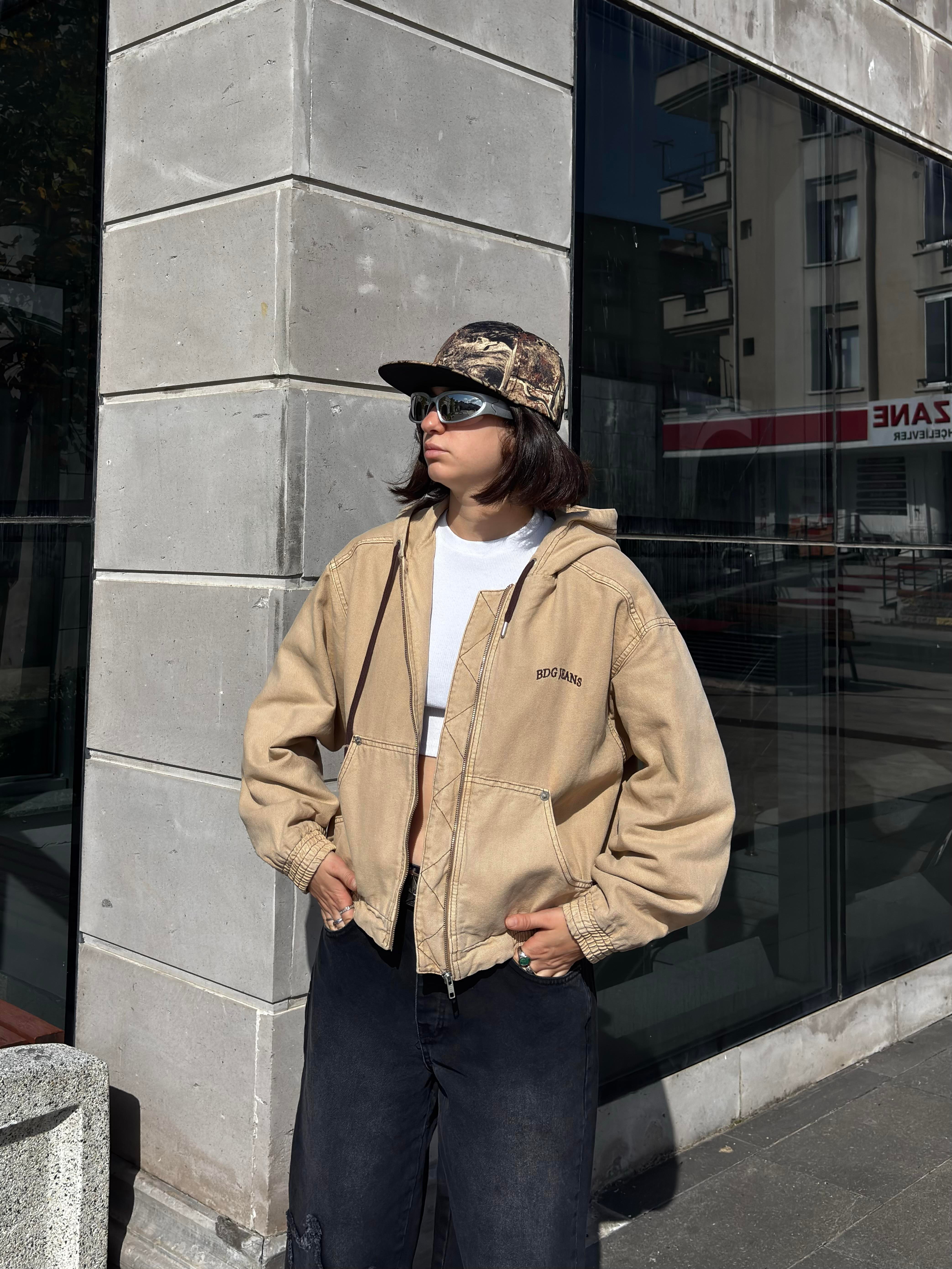 Premium Daria Giacca Cropped Canvas Jacket