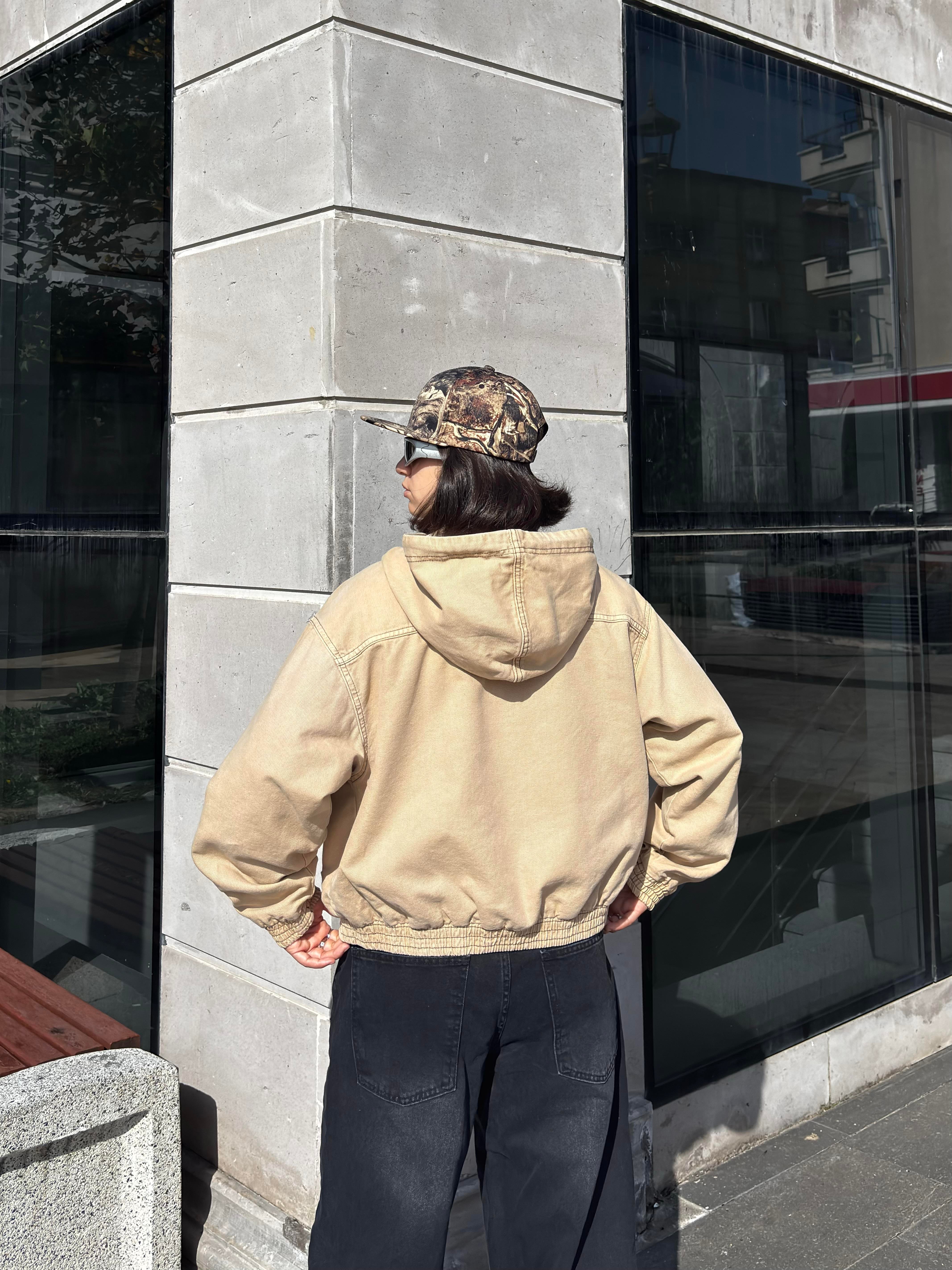 Premium Daria Giacca Cropped Canvas Jacket