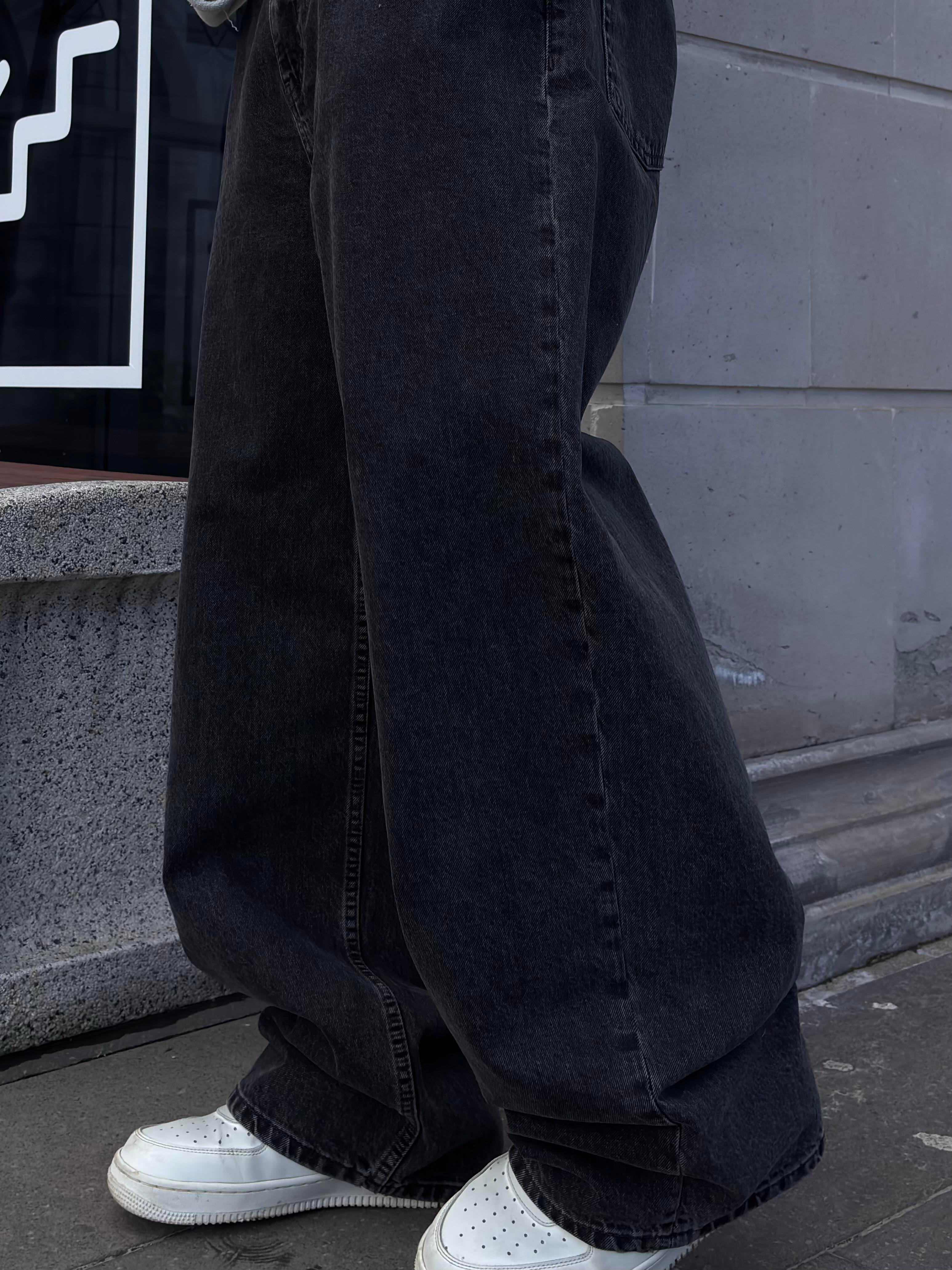 Premium Dark Antrasit Ekstreme Stance Baggy Jean