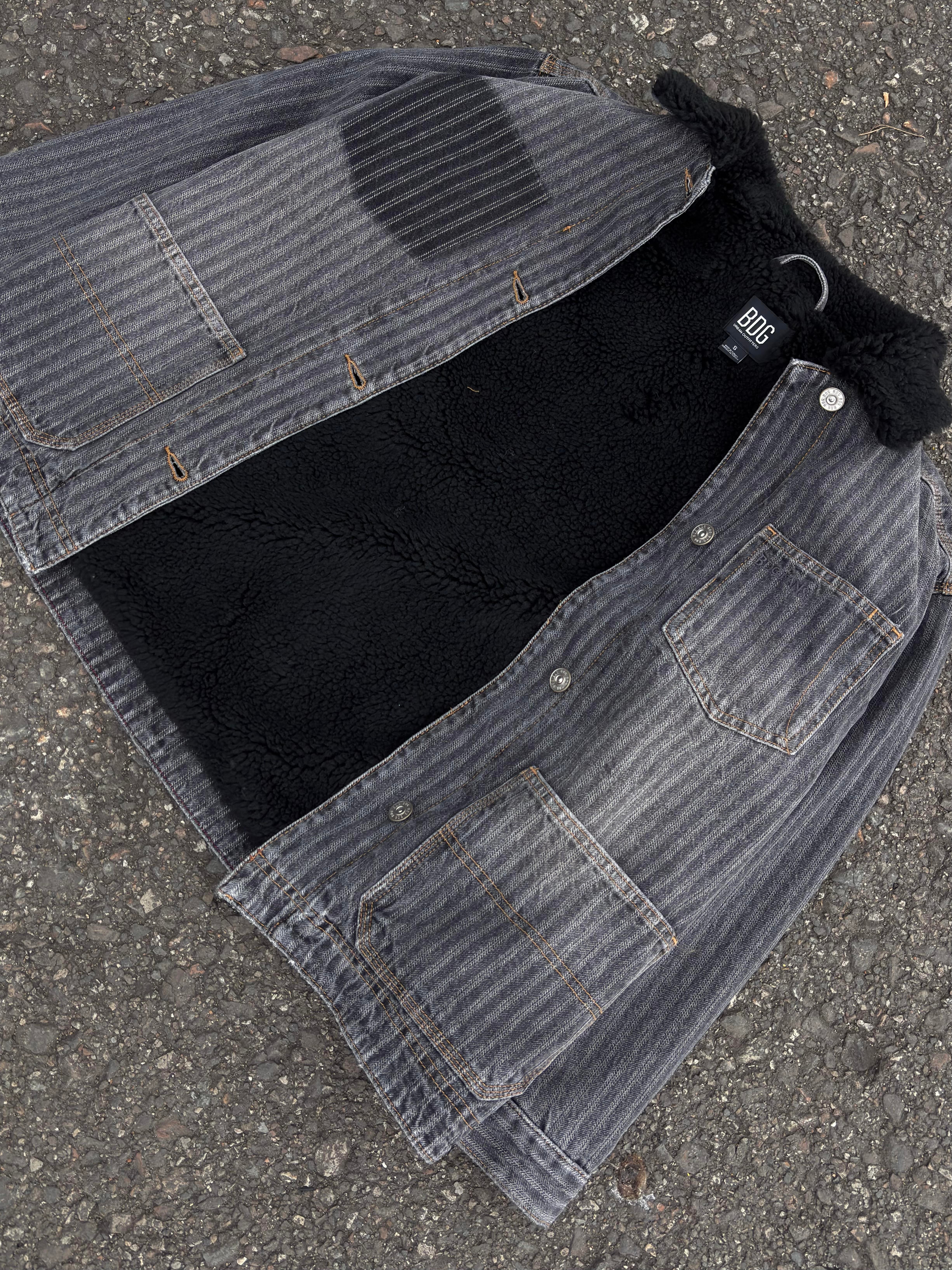 Premium Denim Chore Woolly Borg Lined Jacket