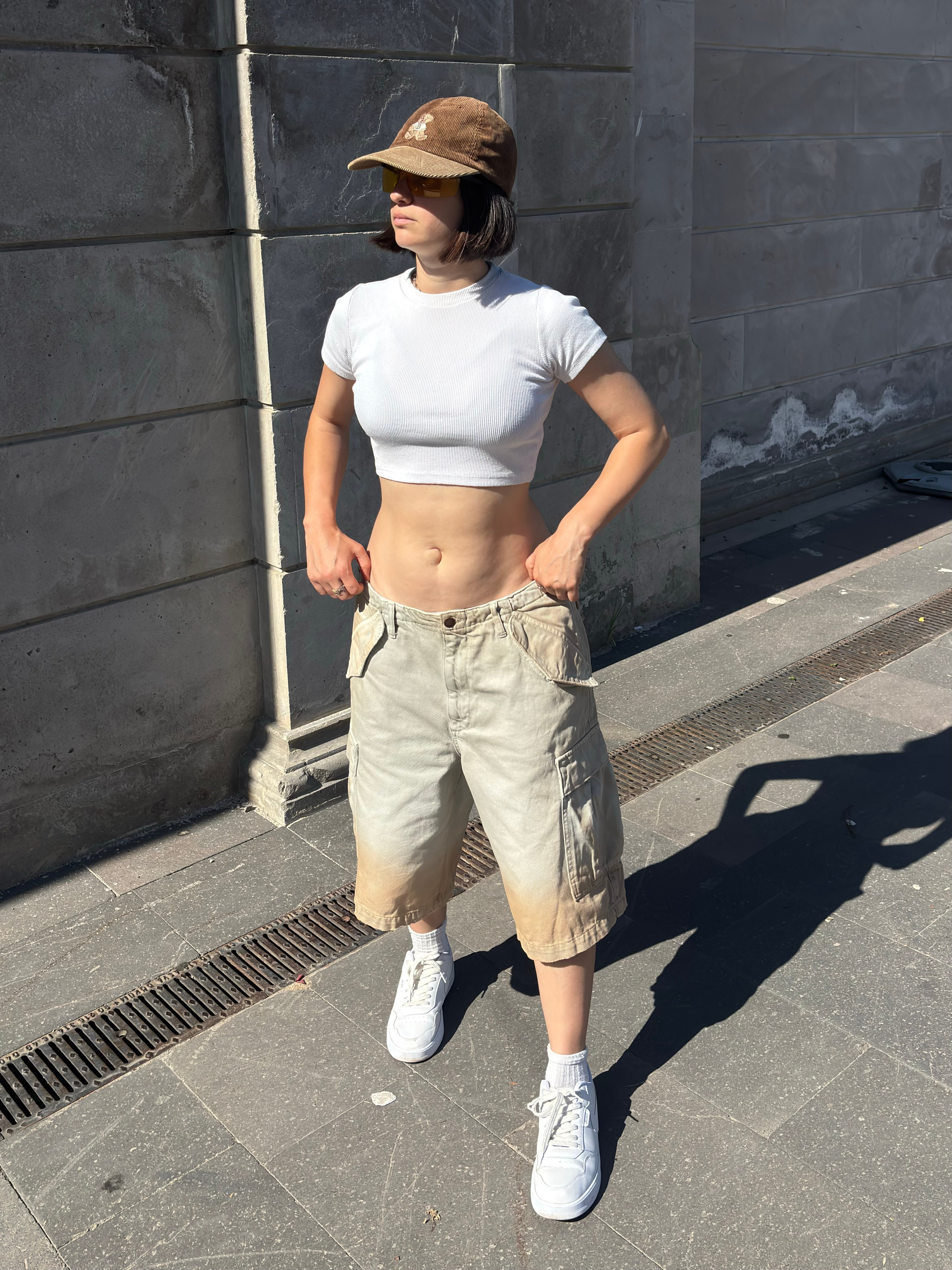 Premium Desert Fade Cargo Jorts