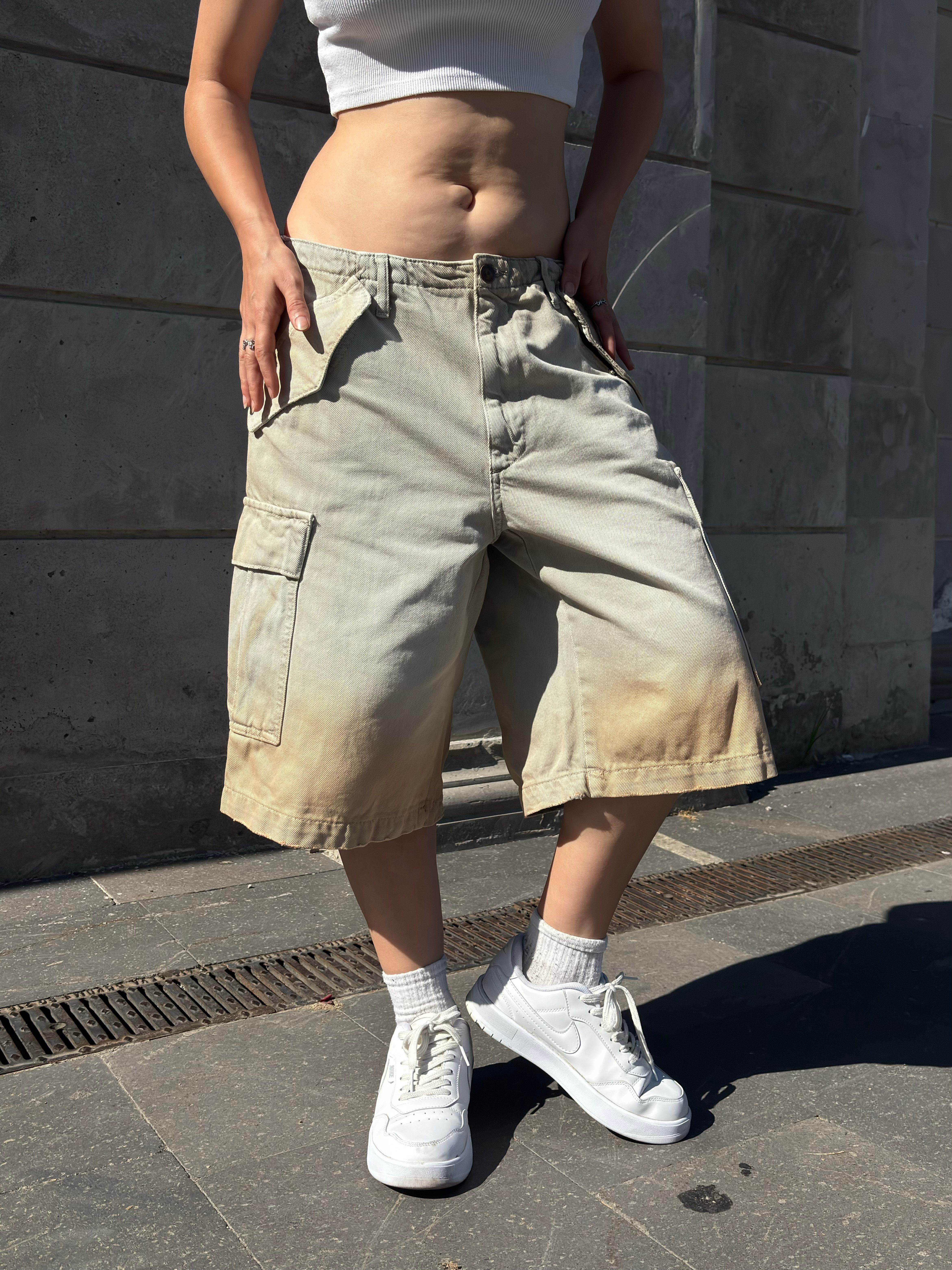 Premium Desert Fade Cargo Jorts
