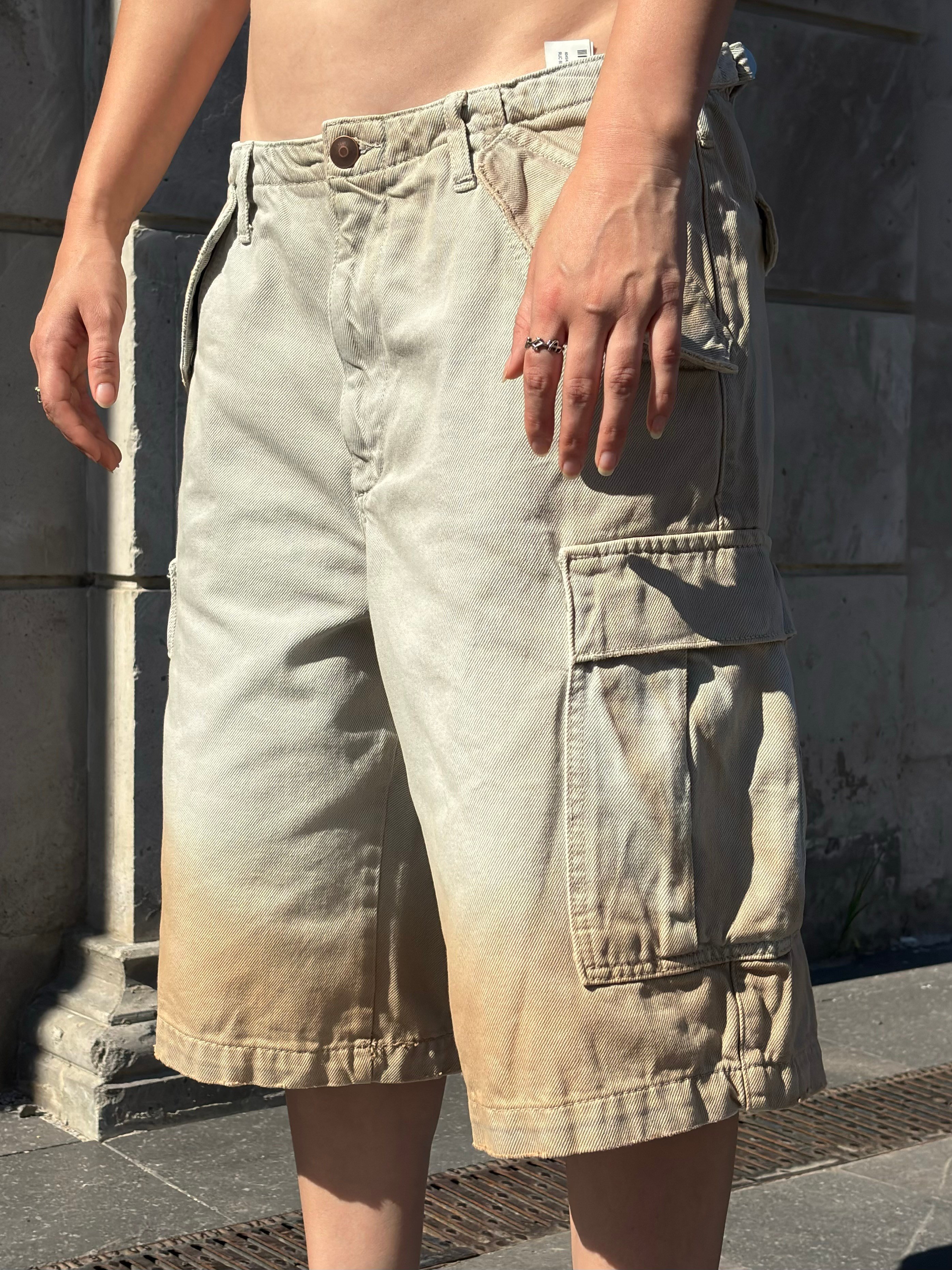 Premium Desert Fade Cargo Jorts