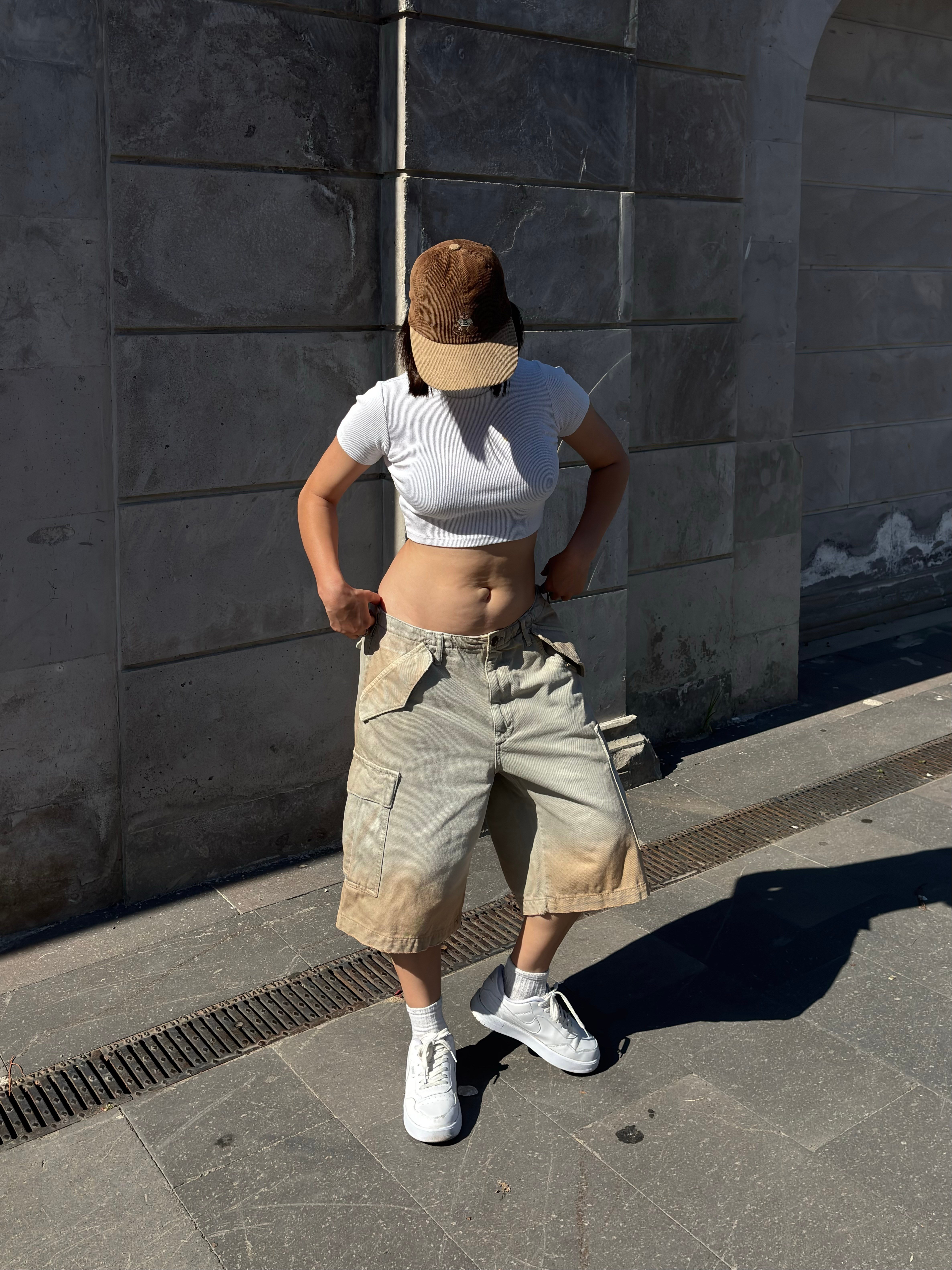 Premium Desert Fade Cargo Jorts