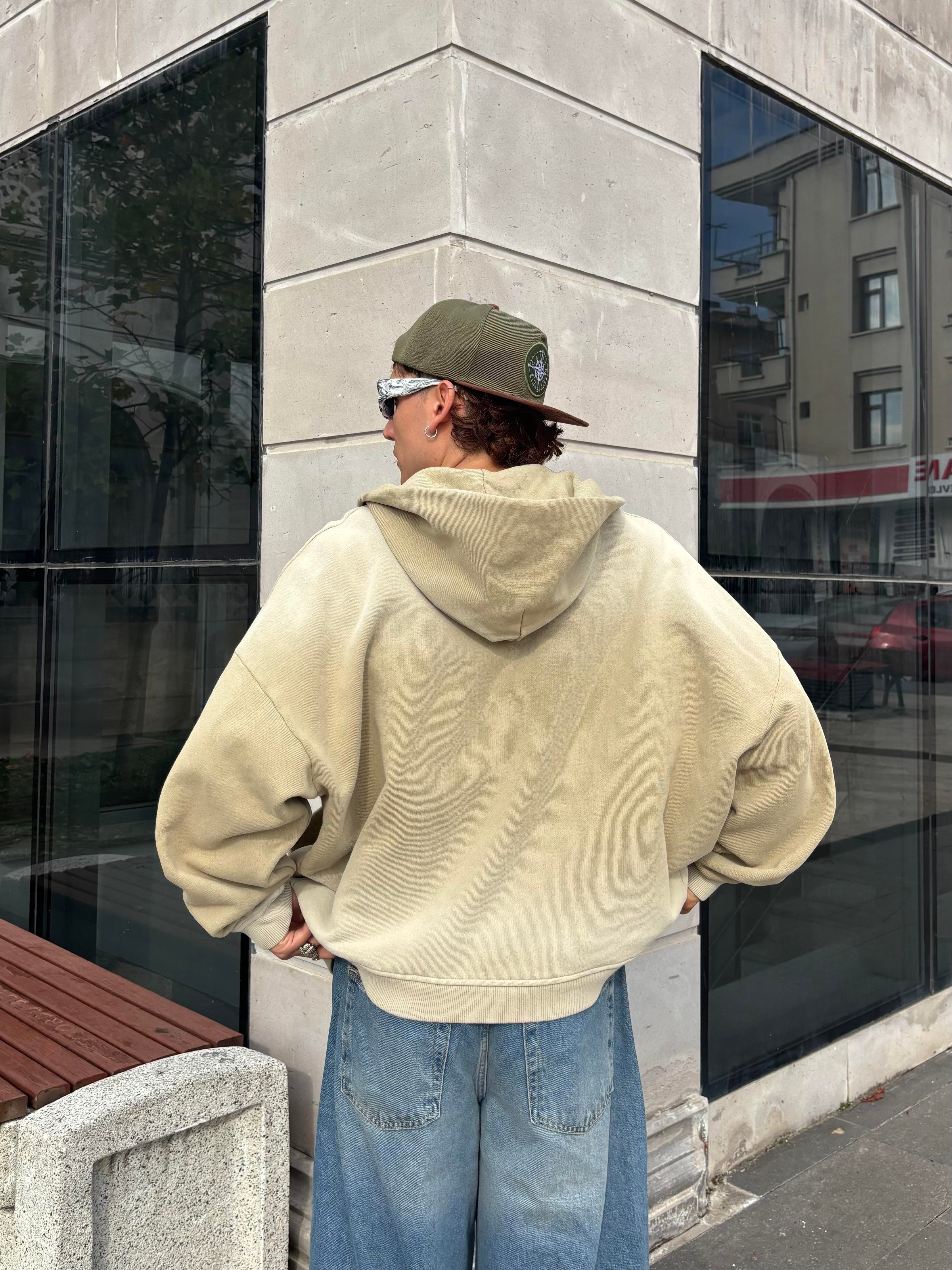 Premium Desert Tone Faded Zip Hoodie