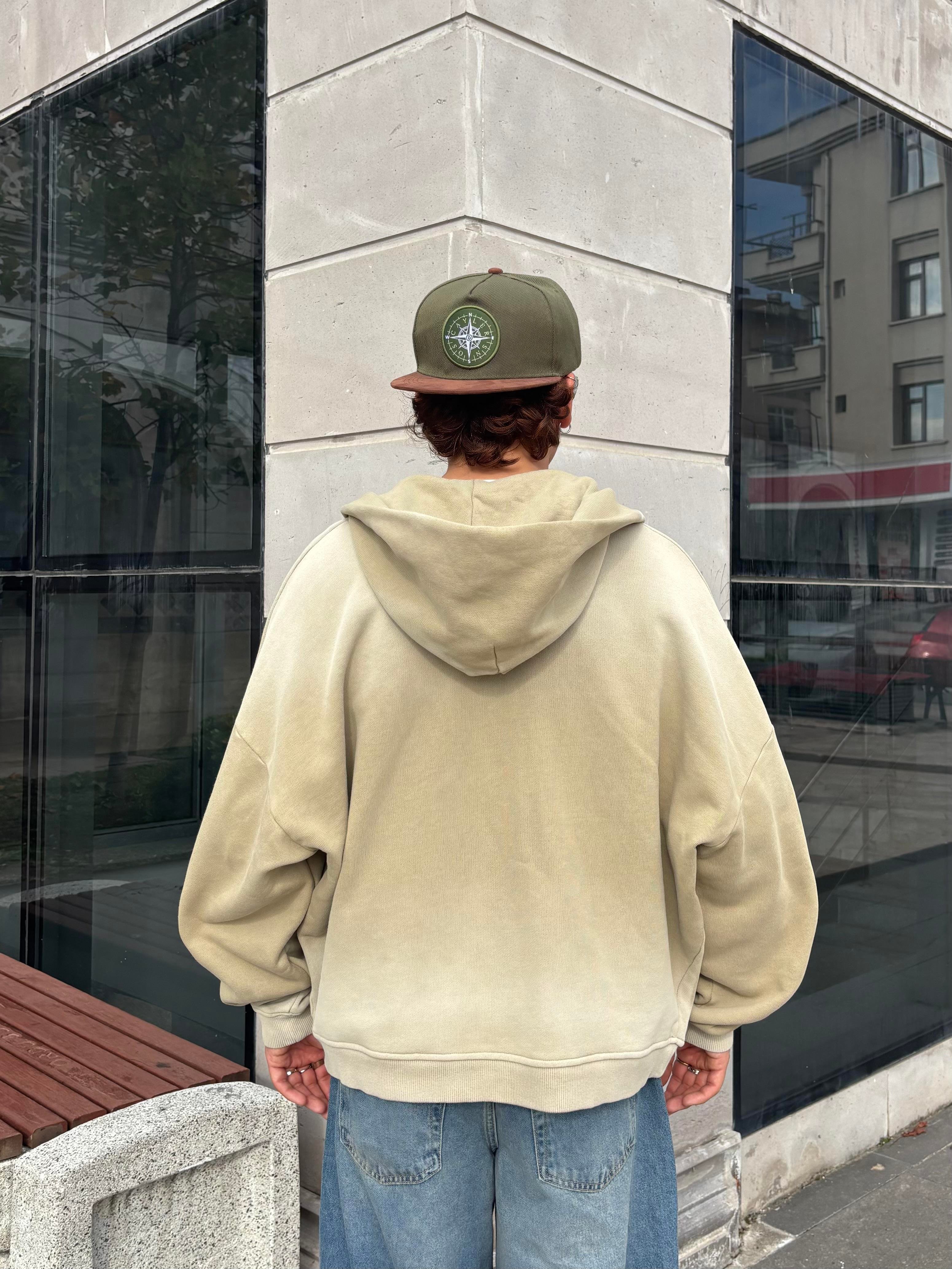 Premium Desert Tone Faded Zip Hoodie