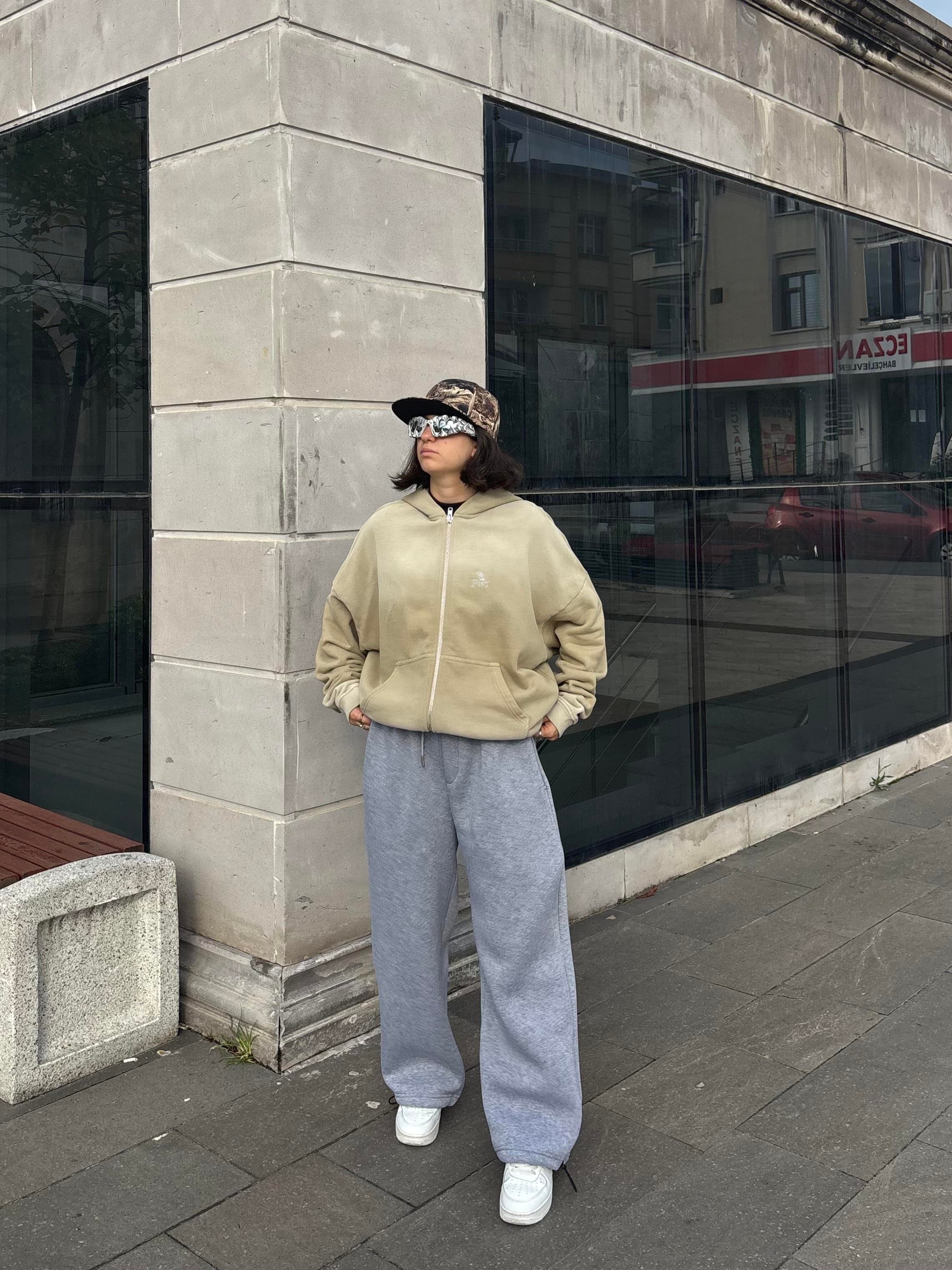 Premium Desert Tone Faded Zip Hoodie