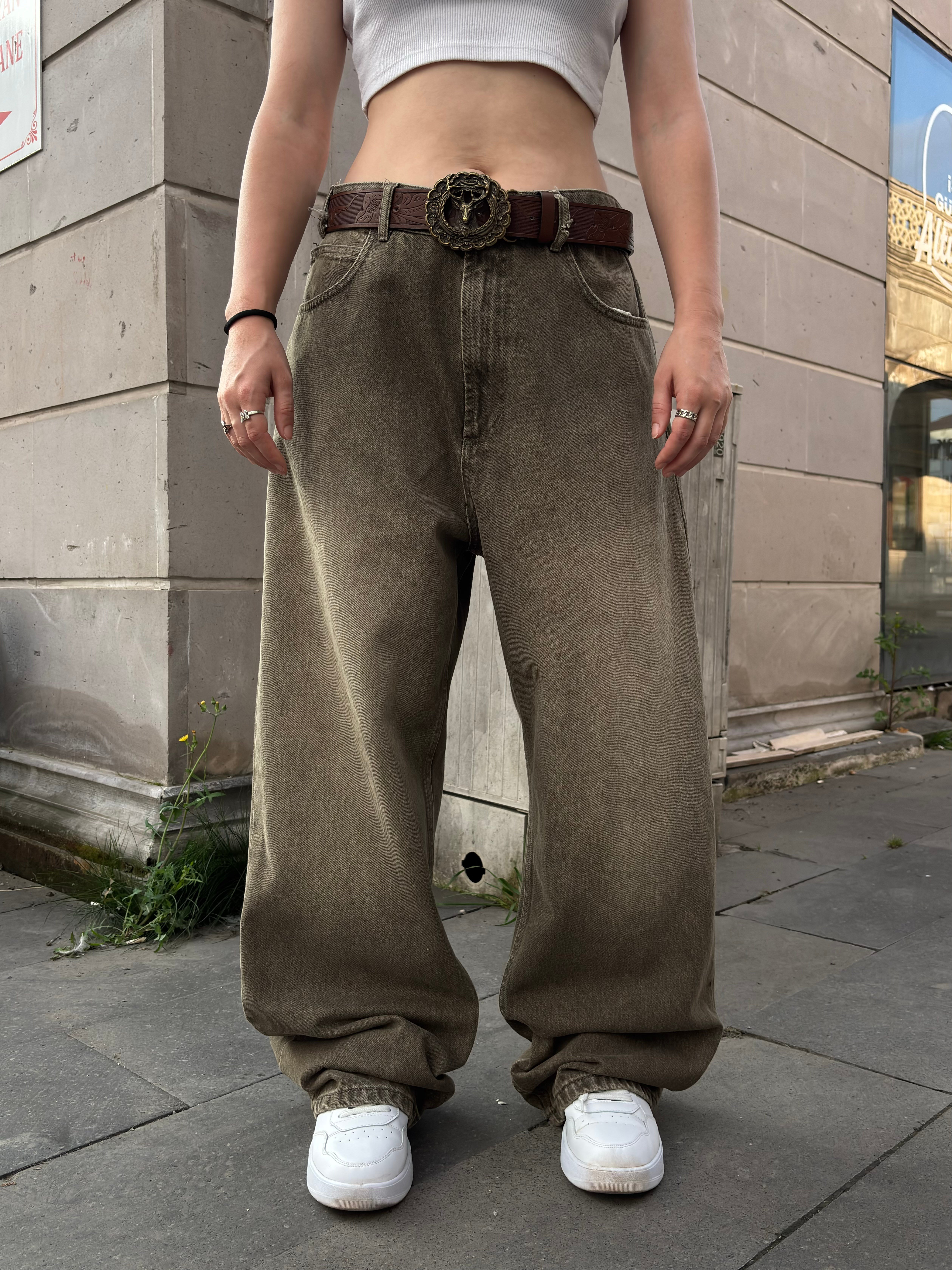 Premium Desert Wash Baggy Denim Jean