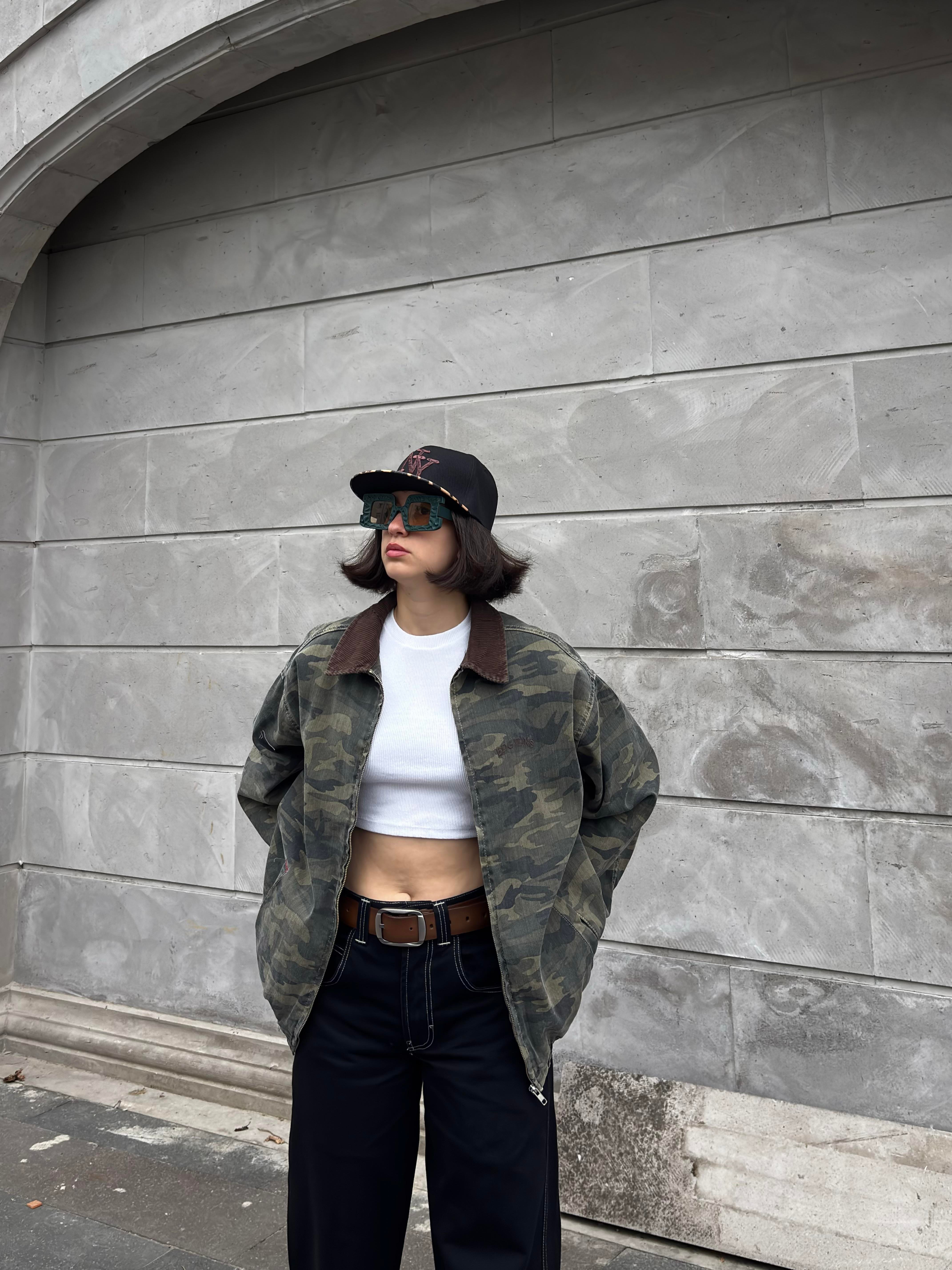 Premium Dex Camo Canvas Workwear Oversized Jacket
