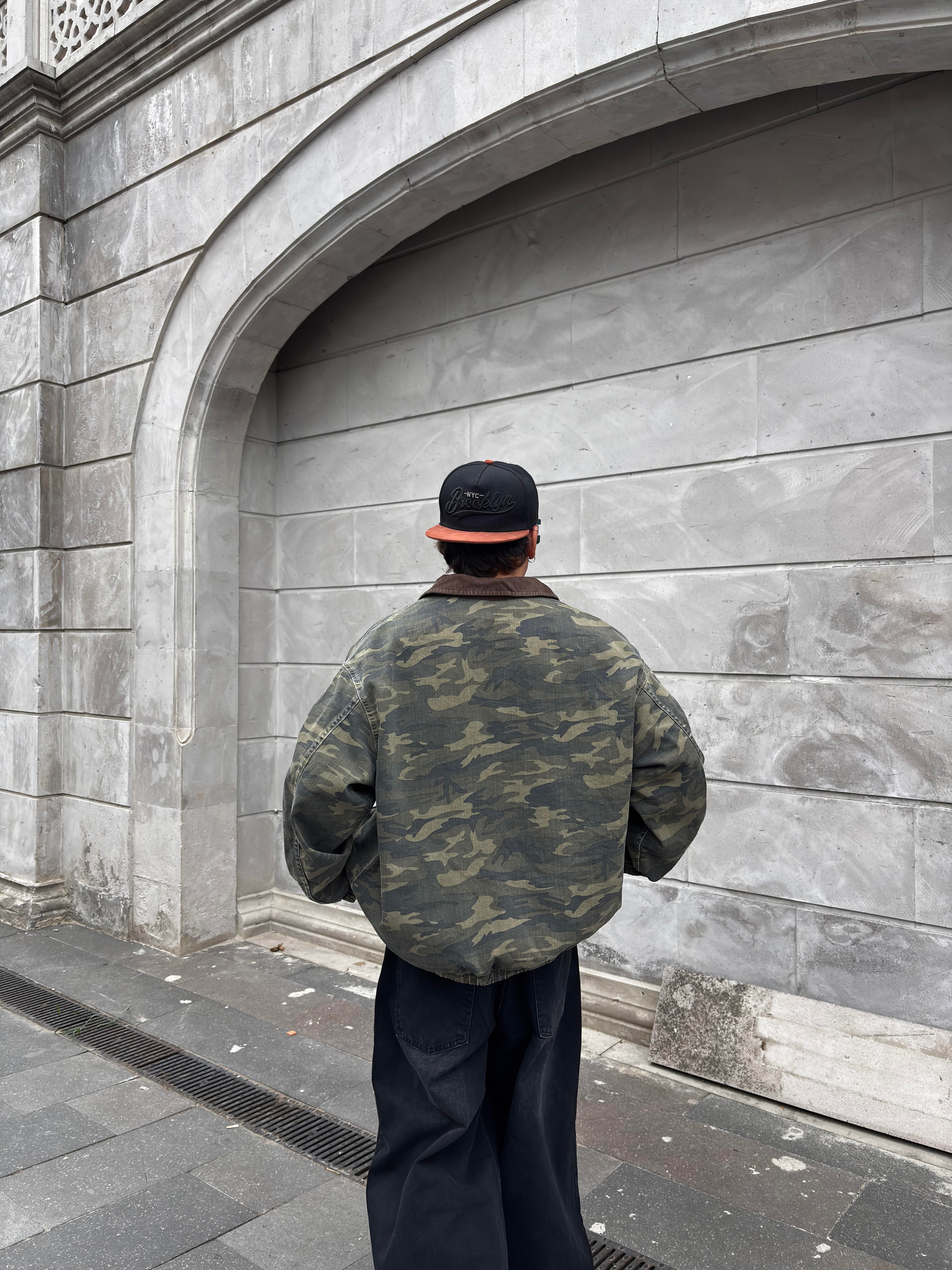 Premium Dex Camo Canvas Workwear Oversized Jacket