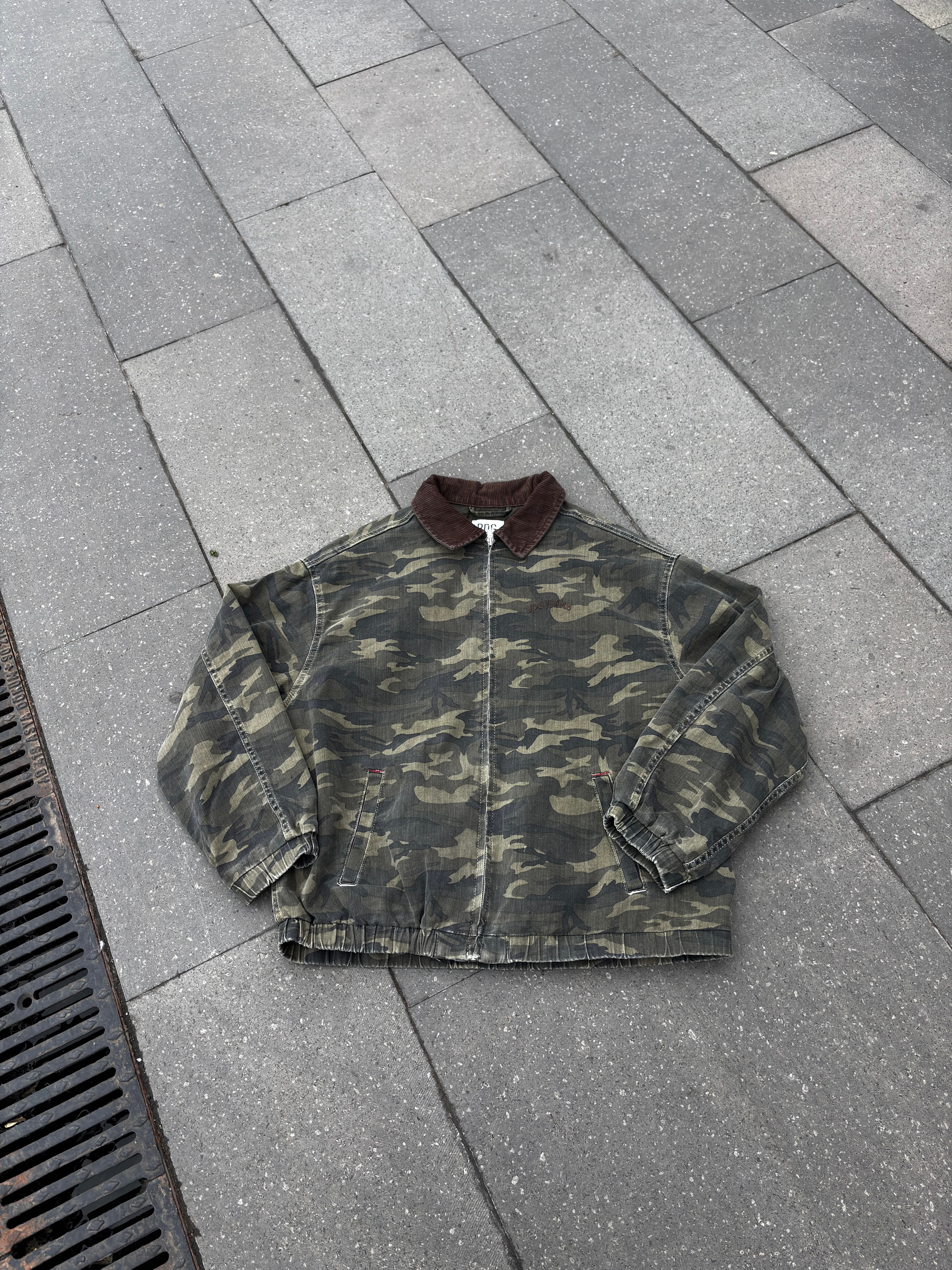 Premium Dex Camo Canvas Workwear Oversized Jacket