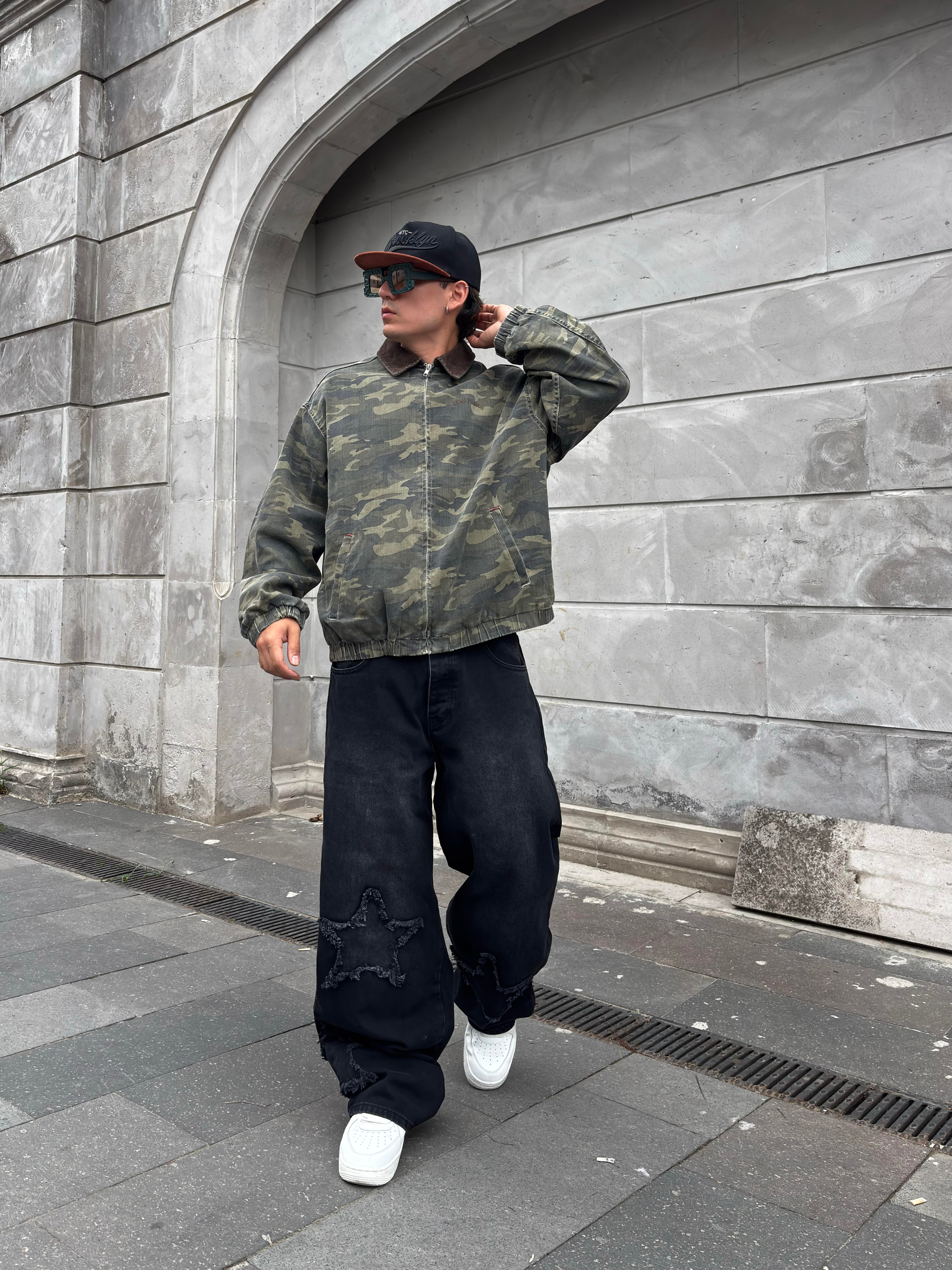 Premium Dex Camo Canvas Workwear Oversized Jacket