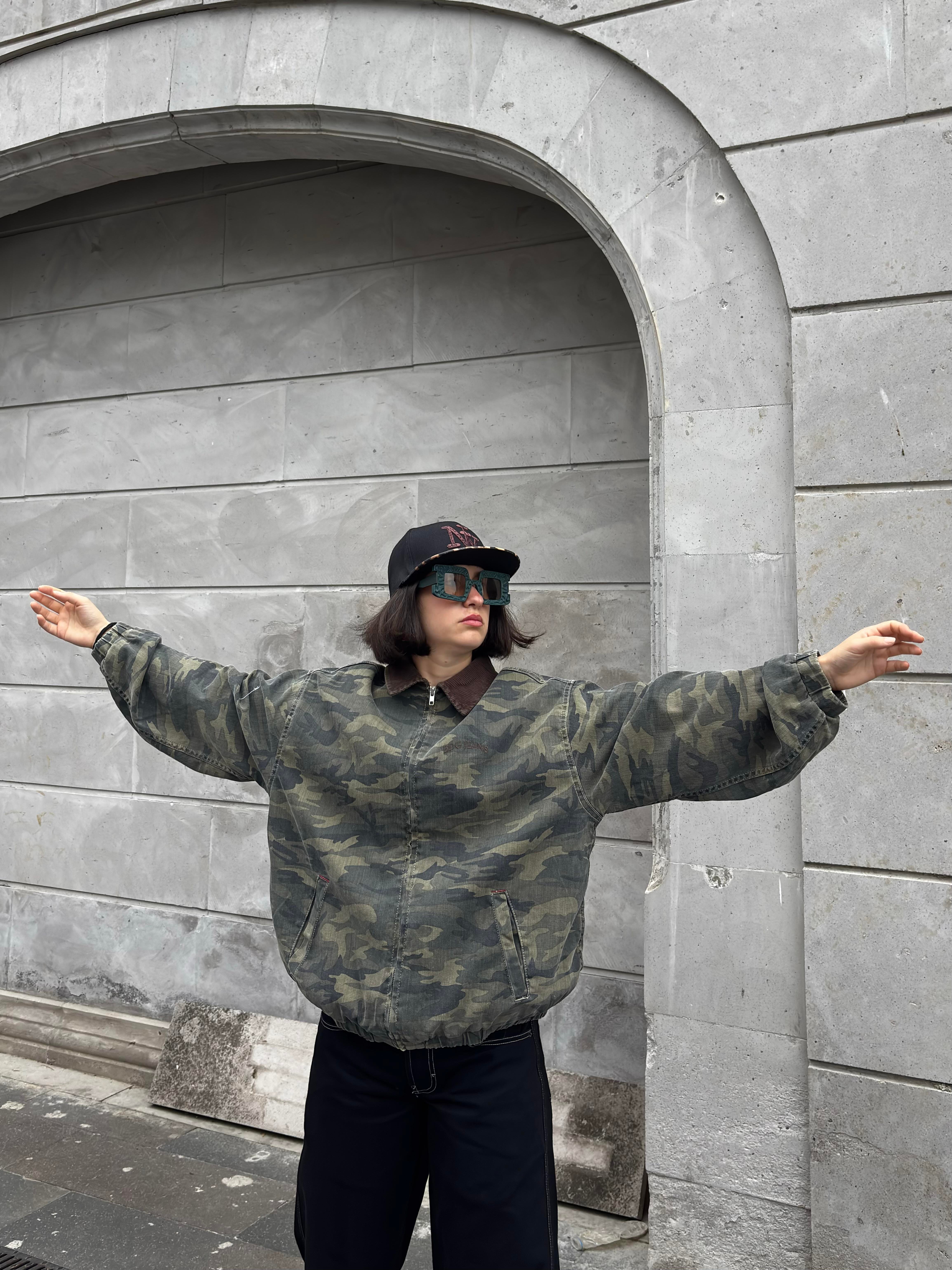Premium Dex Camo Canvas Workwear Oversized Jacket