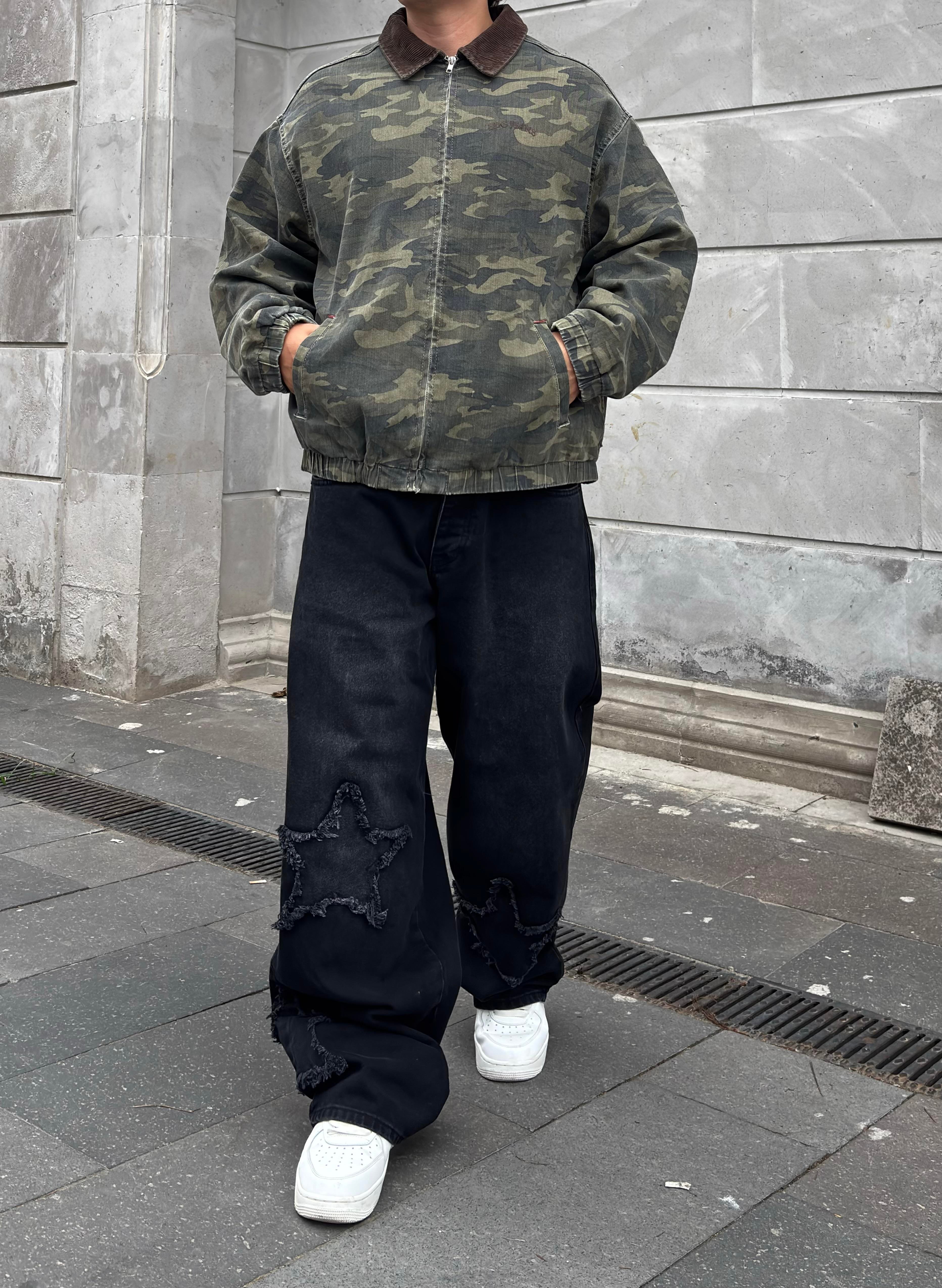 Premium Dex Camo Canvas Workwear Oversized Jacket