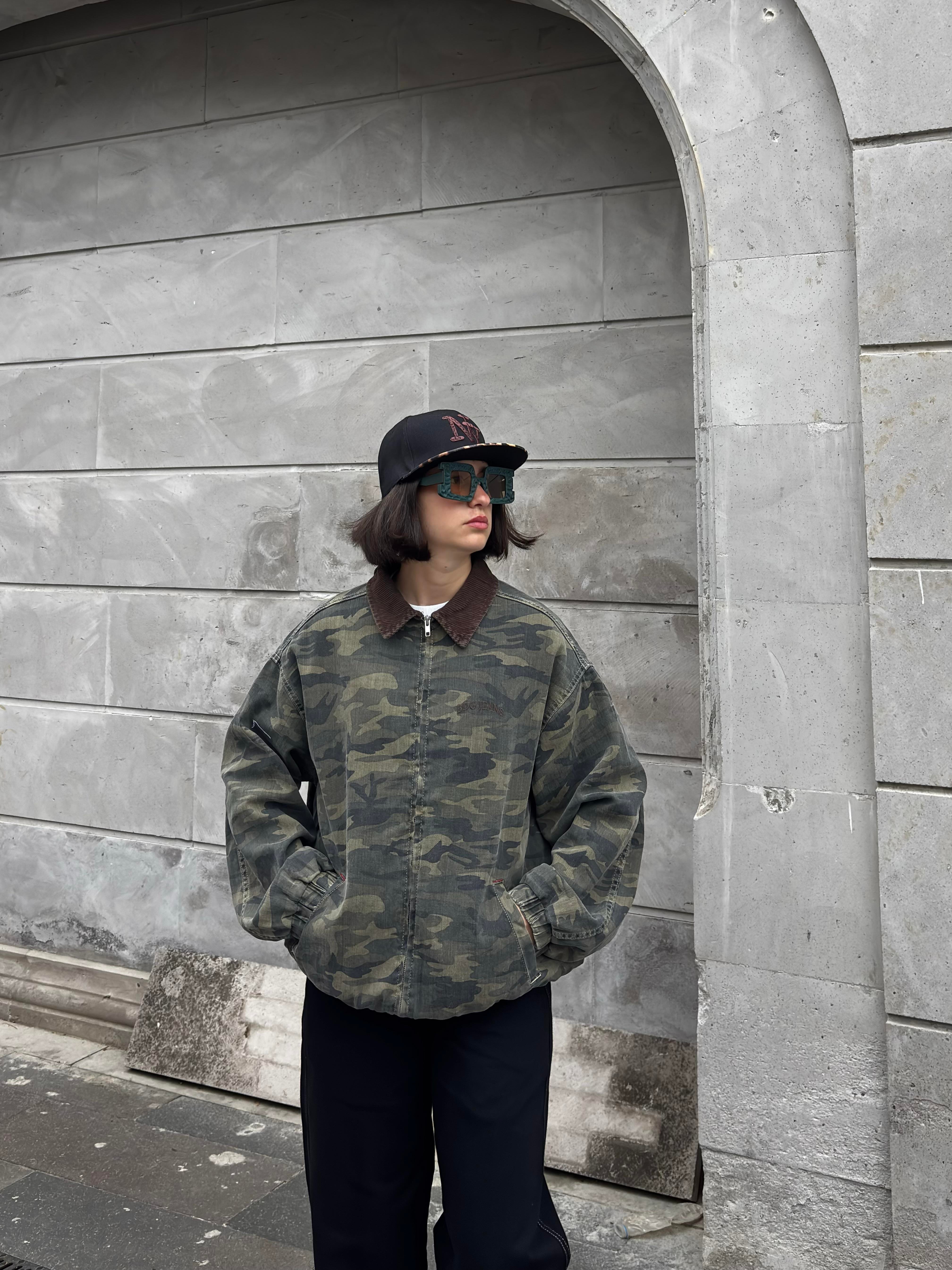 Premium Dex Camo Canvas Workwear Oversized Jacket