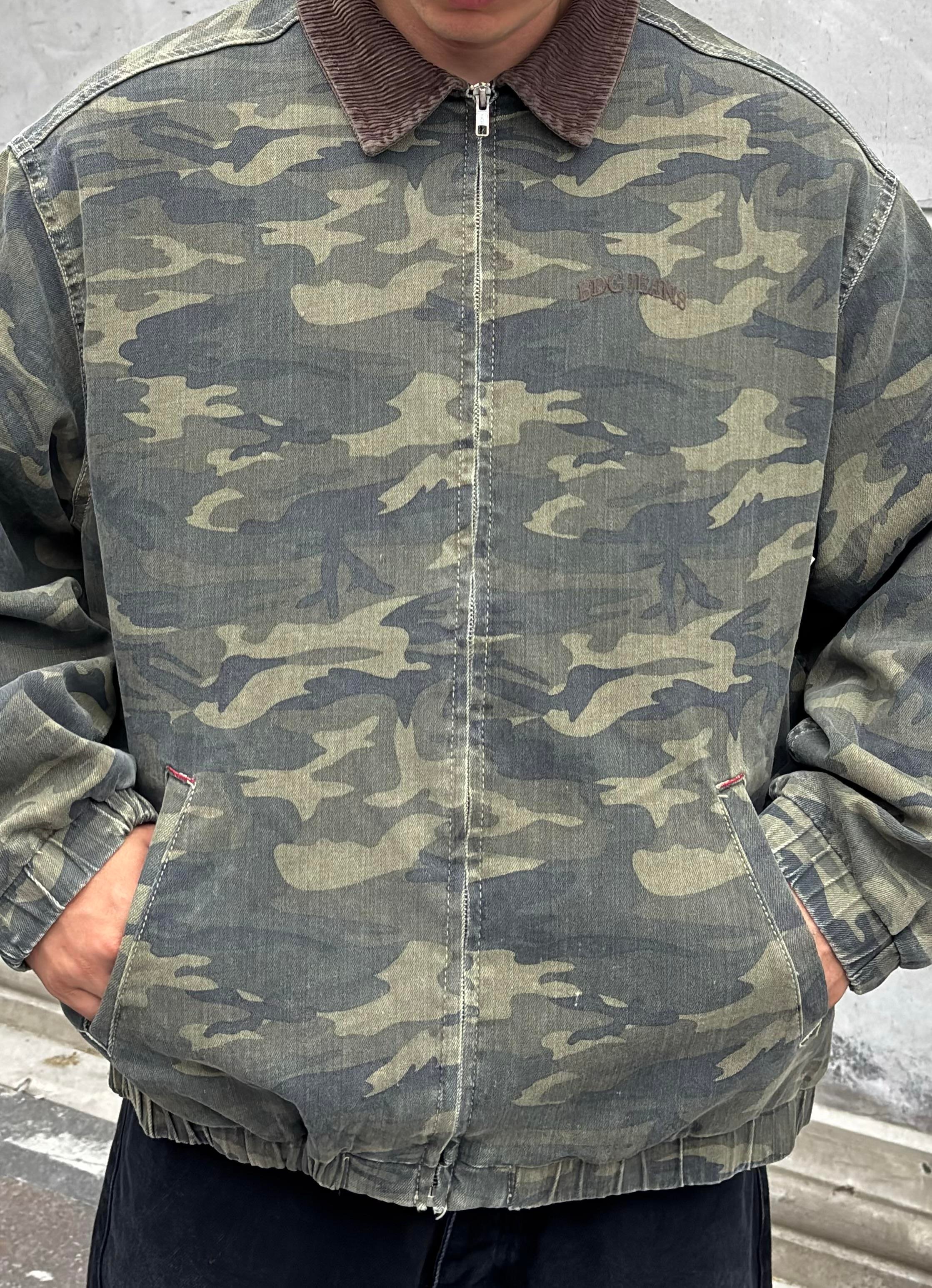 Premium Dex Camo Canvas Workwear Oversized Jacket