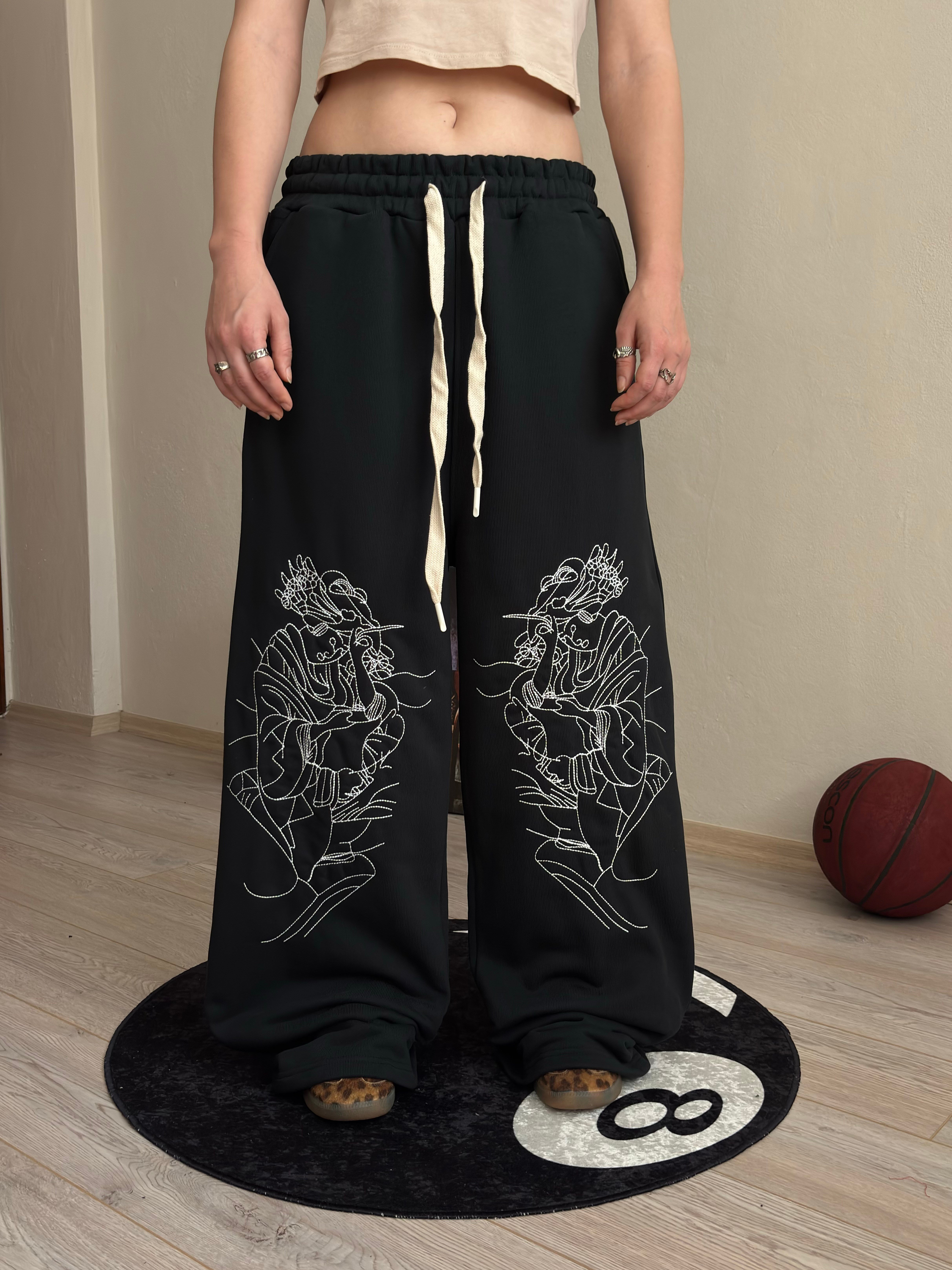 Premium Divine Sketch Nakışlı Eşofman Altı