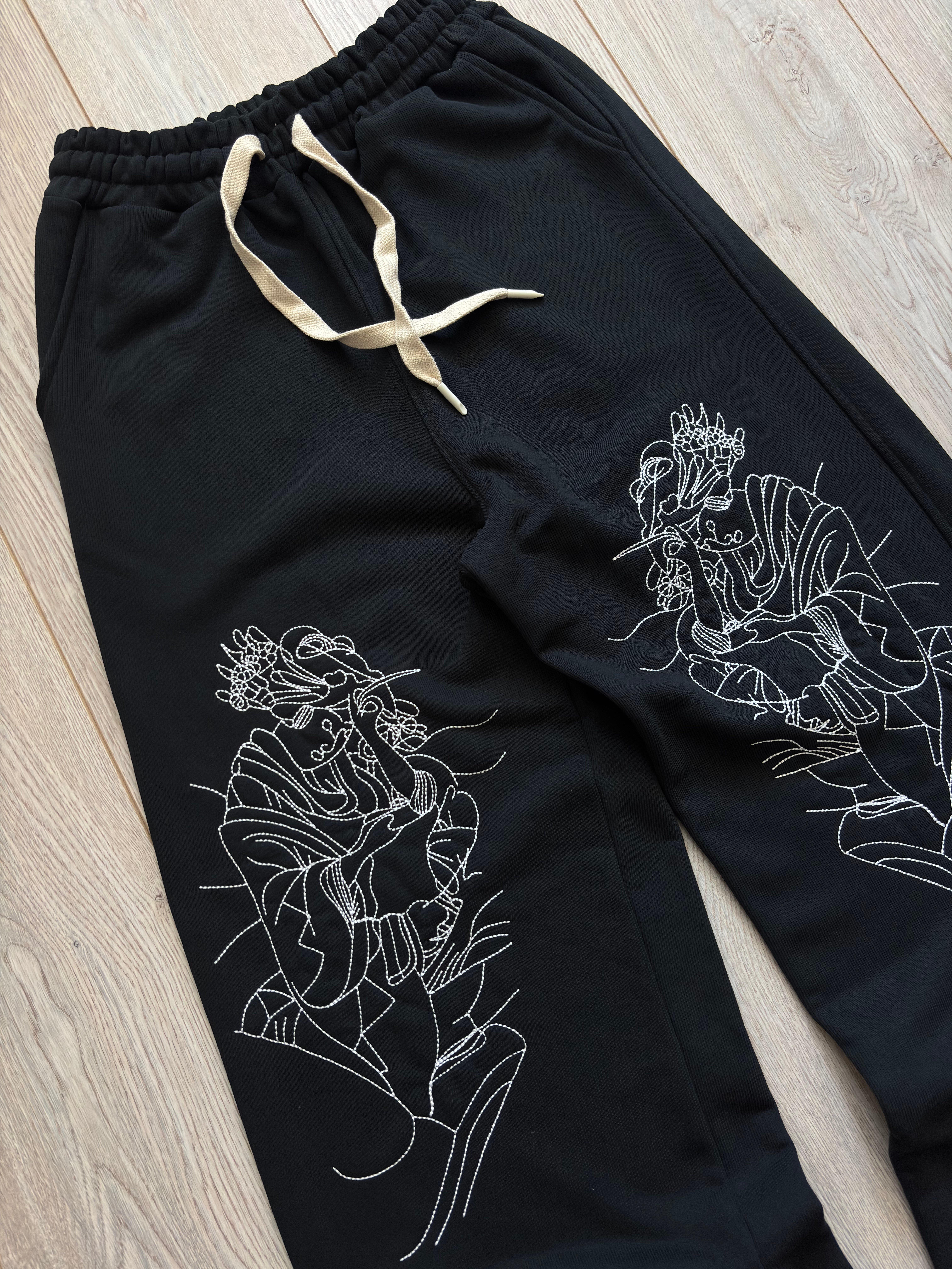 Premium Divine Sketch Nakışlı Eşofman Altı