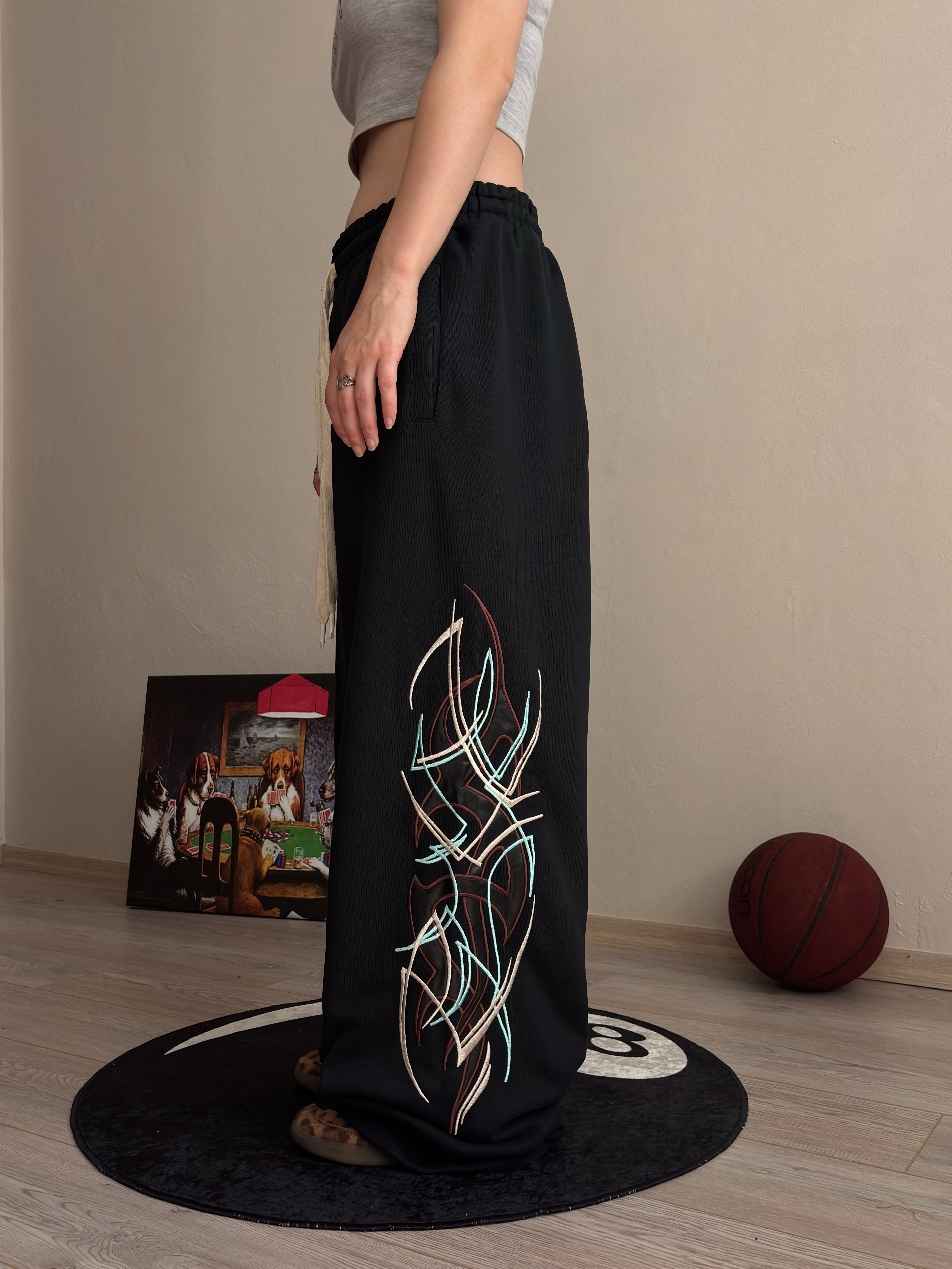 Premium Eclipse Tribal Nakışlı Eşofman Altı