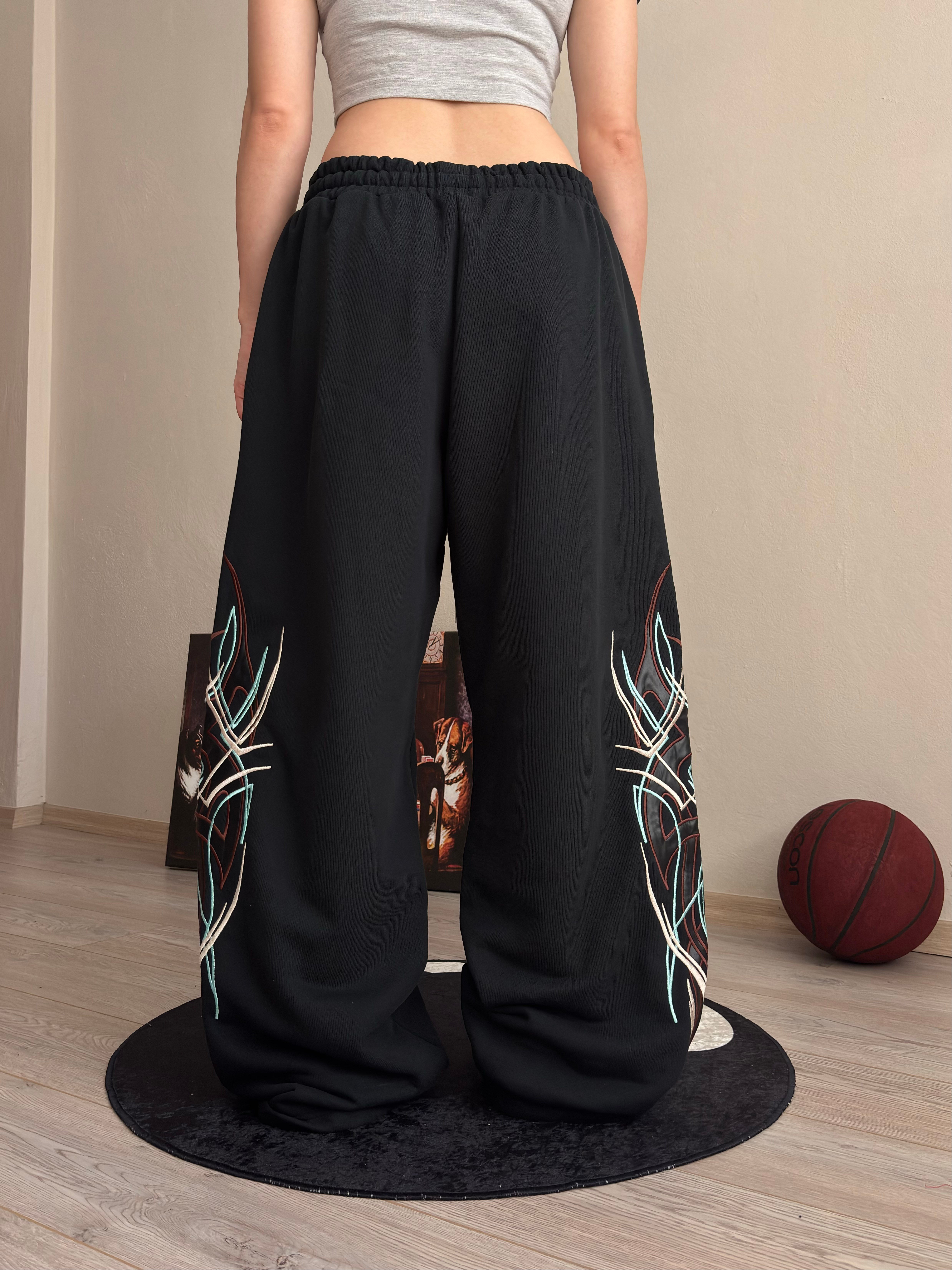 Premium Eclipse Tribal Nakışlı Eşofman Altı
