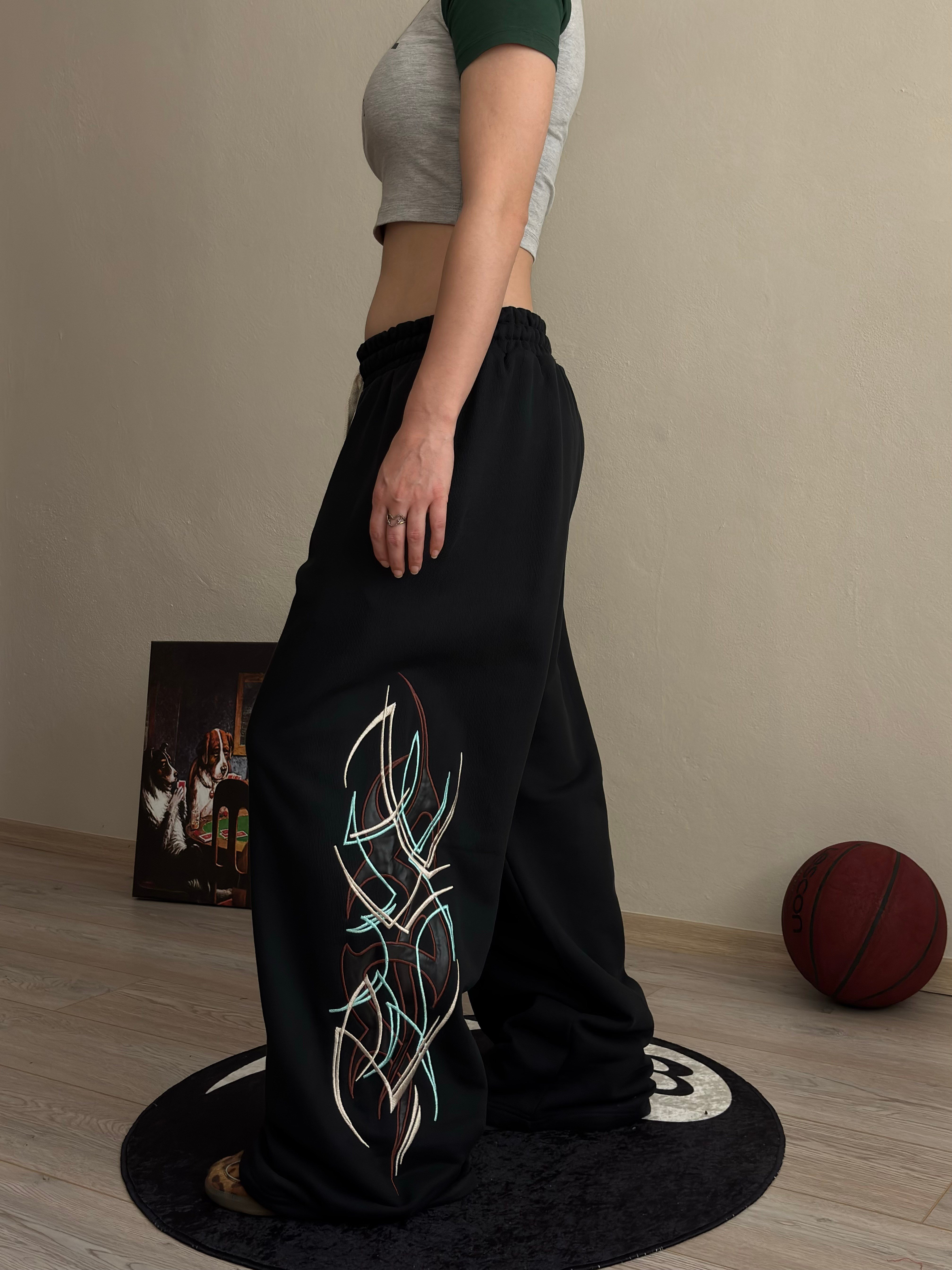 Premium Eclipse Tribal Nakışlı Eşofman Altı