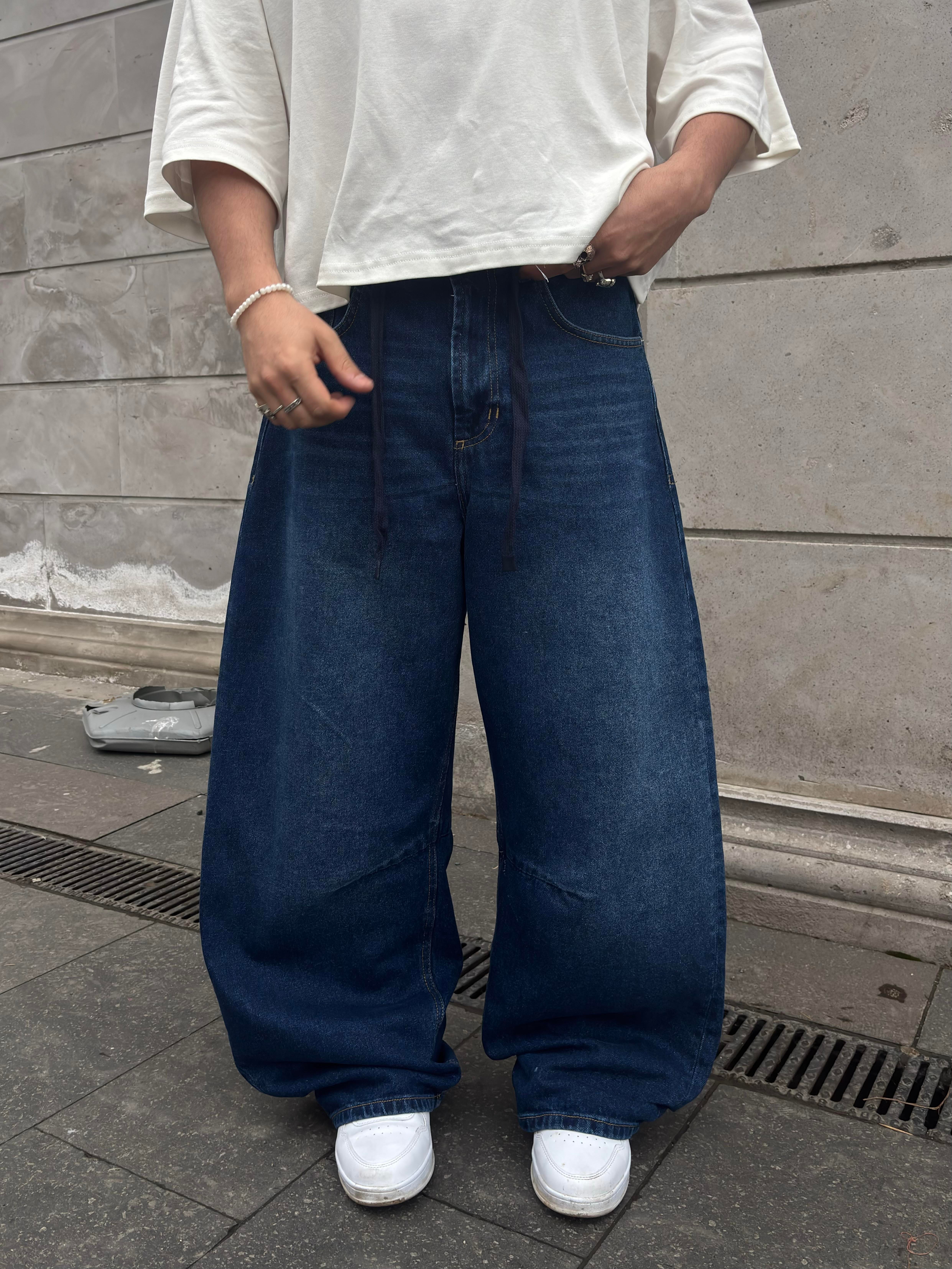 Premium Extreme Mold Stance İpli Baggy Jeans