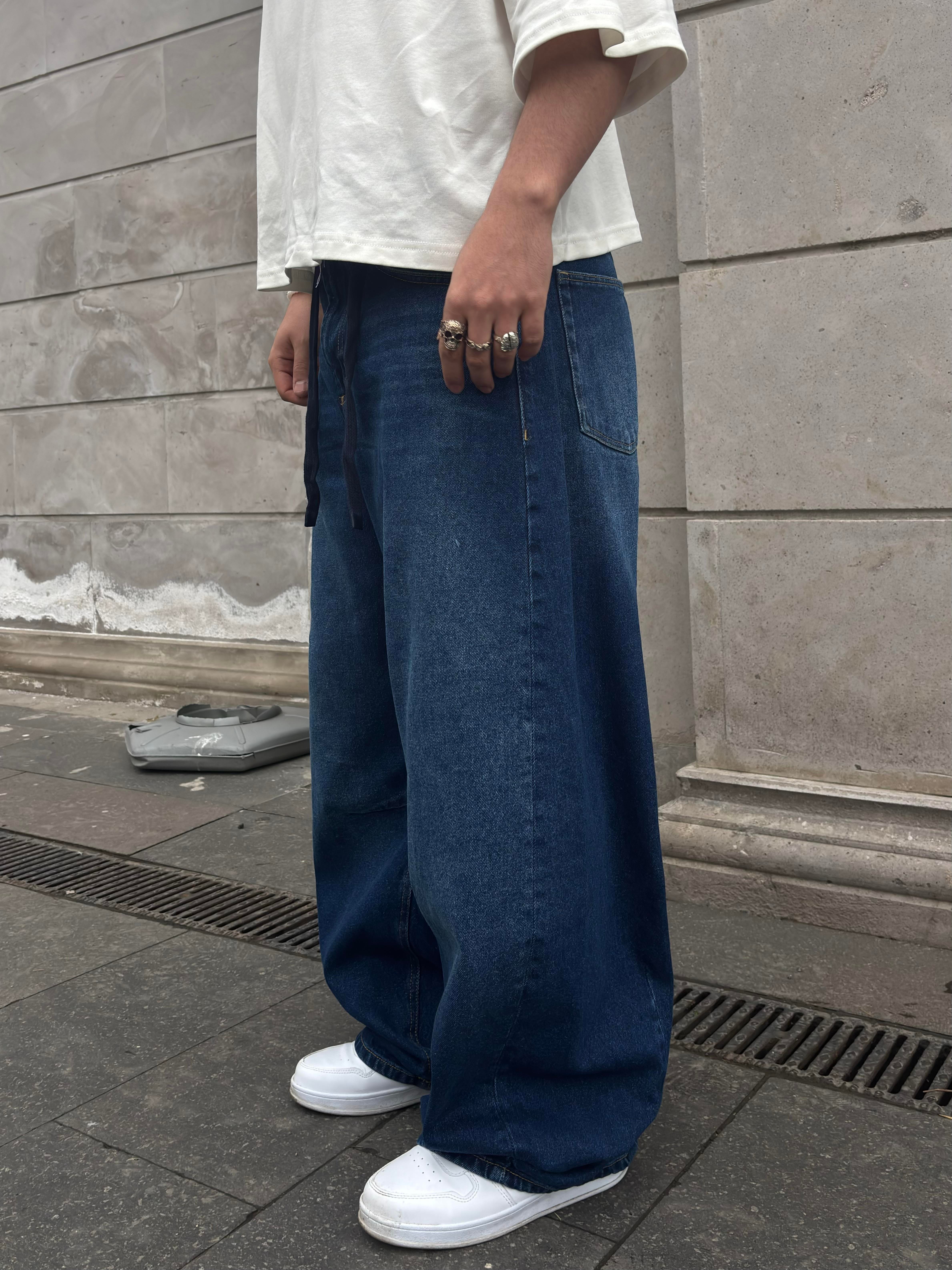 Premium Extreme Mold Stance İpli Baggy Jeans